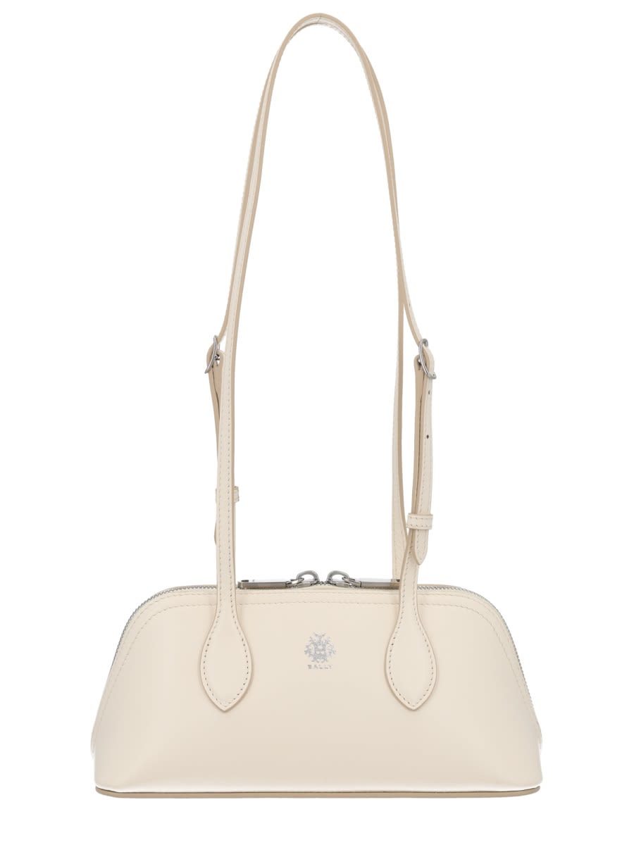 Bally Praline S Shoulder Bag Adjustable Straps In White