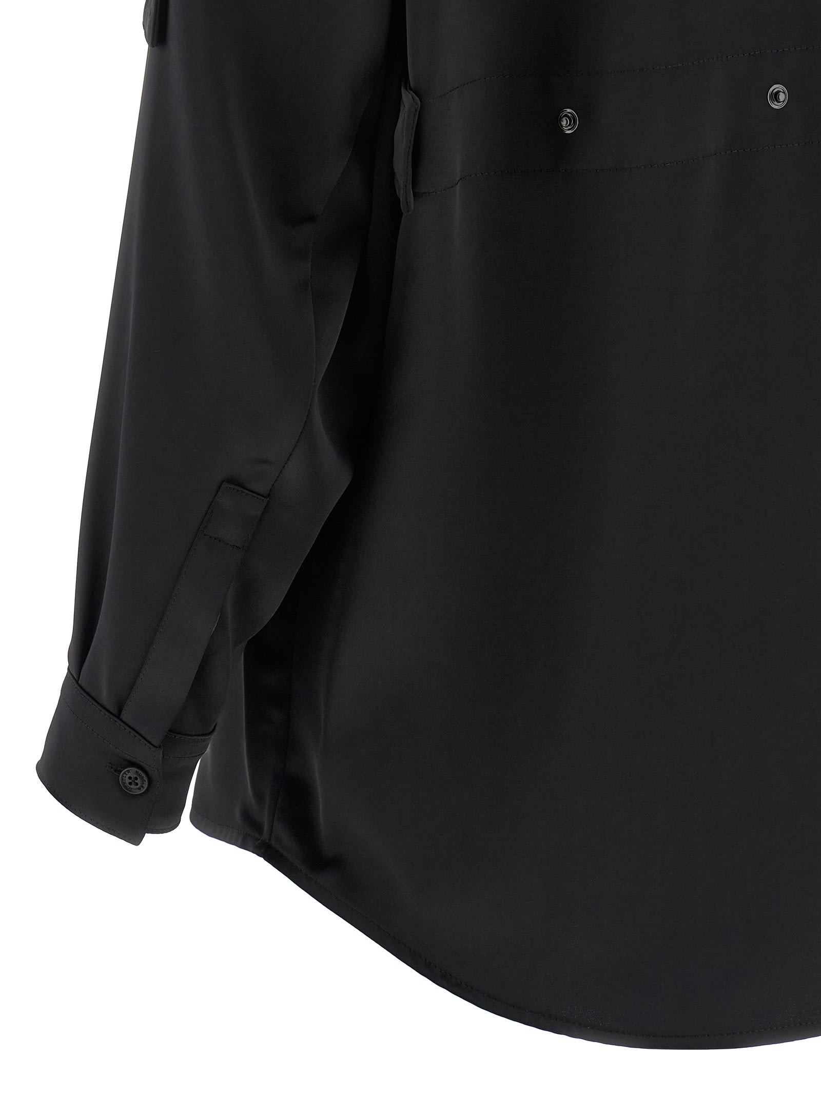 Moncler Genius Edward Enninful Collaboration Shirt Epaulettes In Black