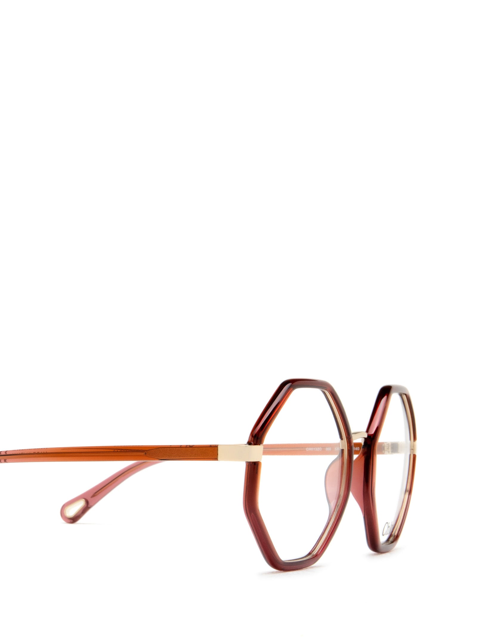 Shop Chloé Ch0132o Red Glasses In 006 Red Red Transparent