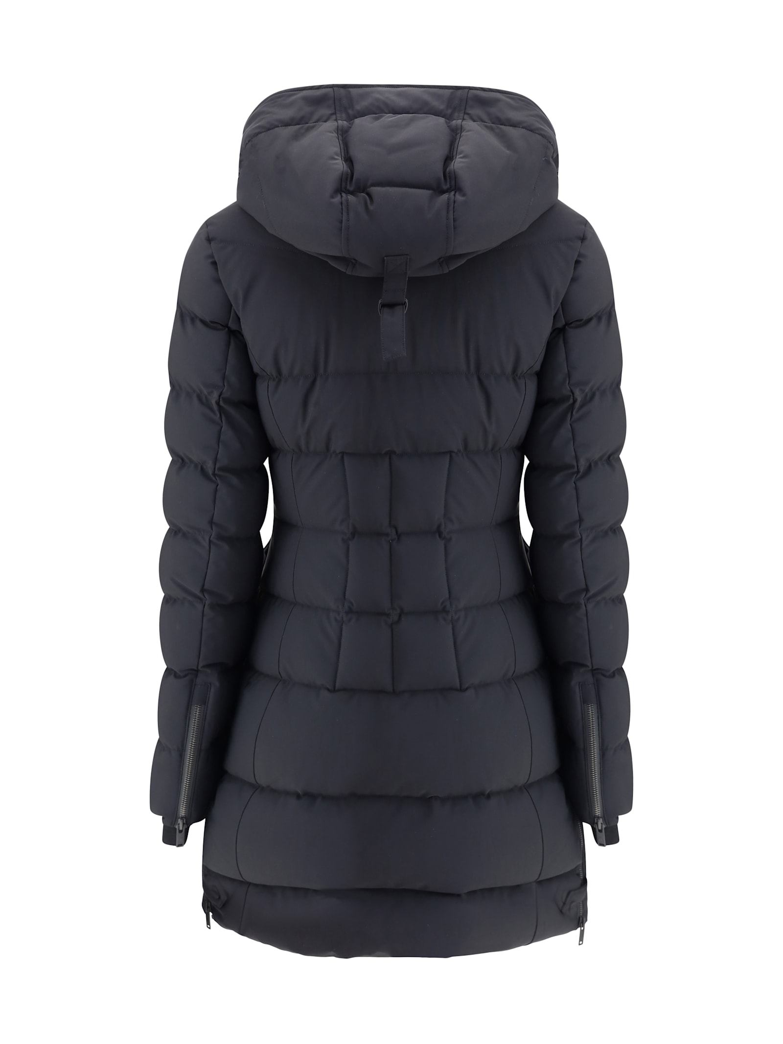Moose Knuckles Midi Down Jacket In Gray