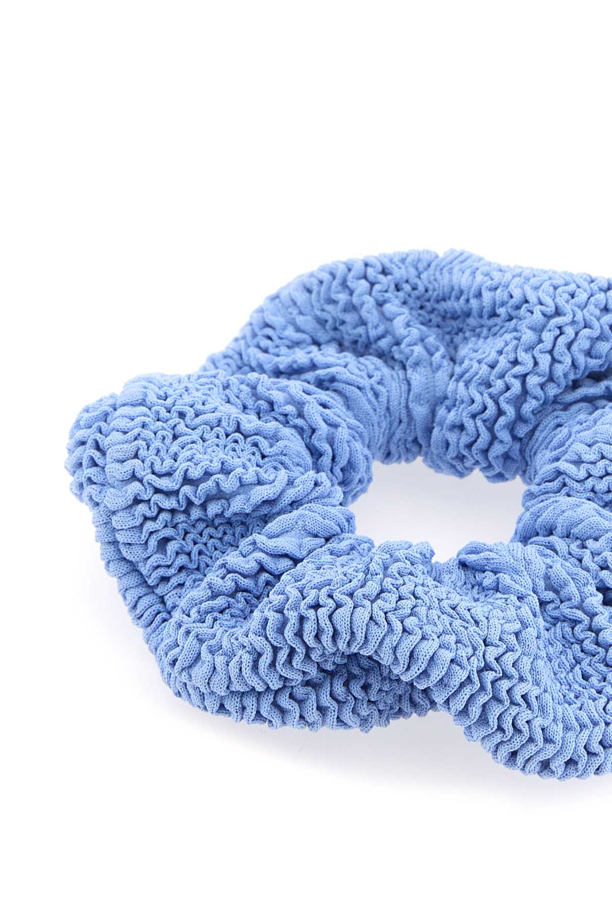 Hunza G Light Blue Fabric Scrunchie In Cornflower