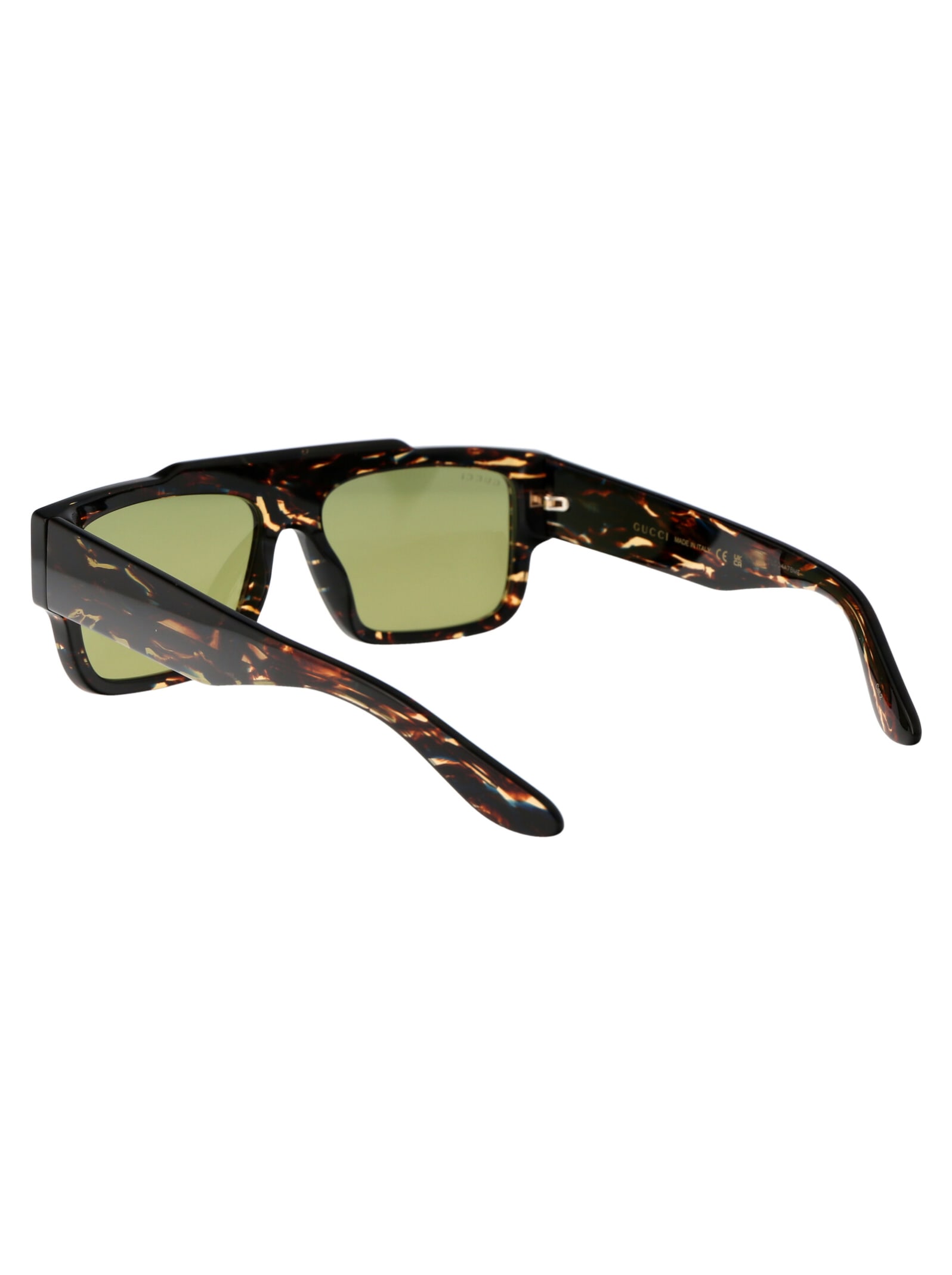 Shop Gucci Gg1460s Sunglasses In 002 Havana Havana Green