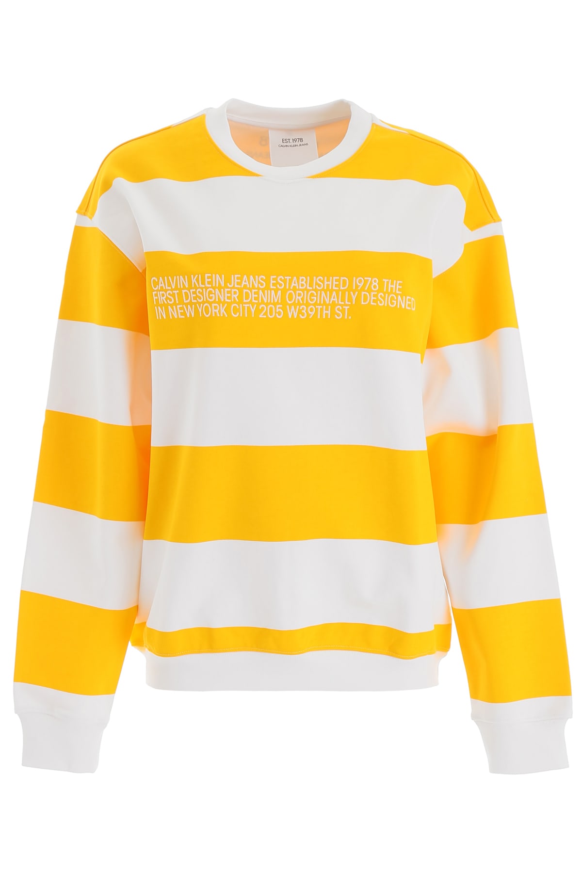 yellow calvin klein sweatshirt