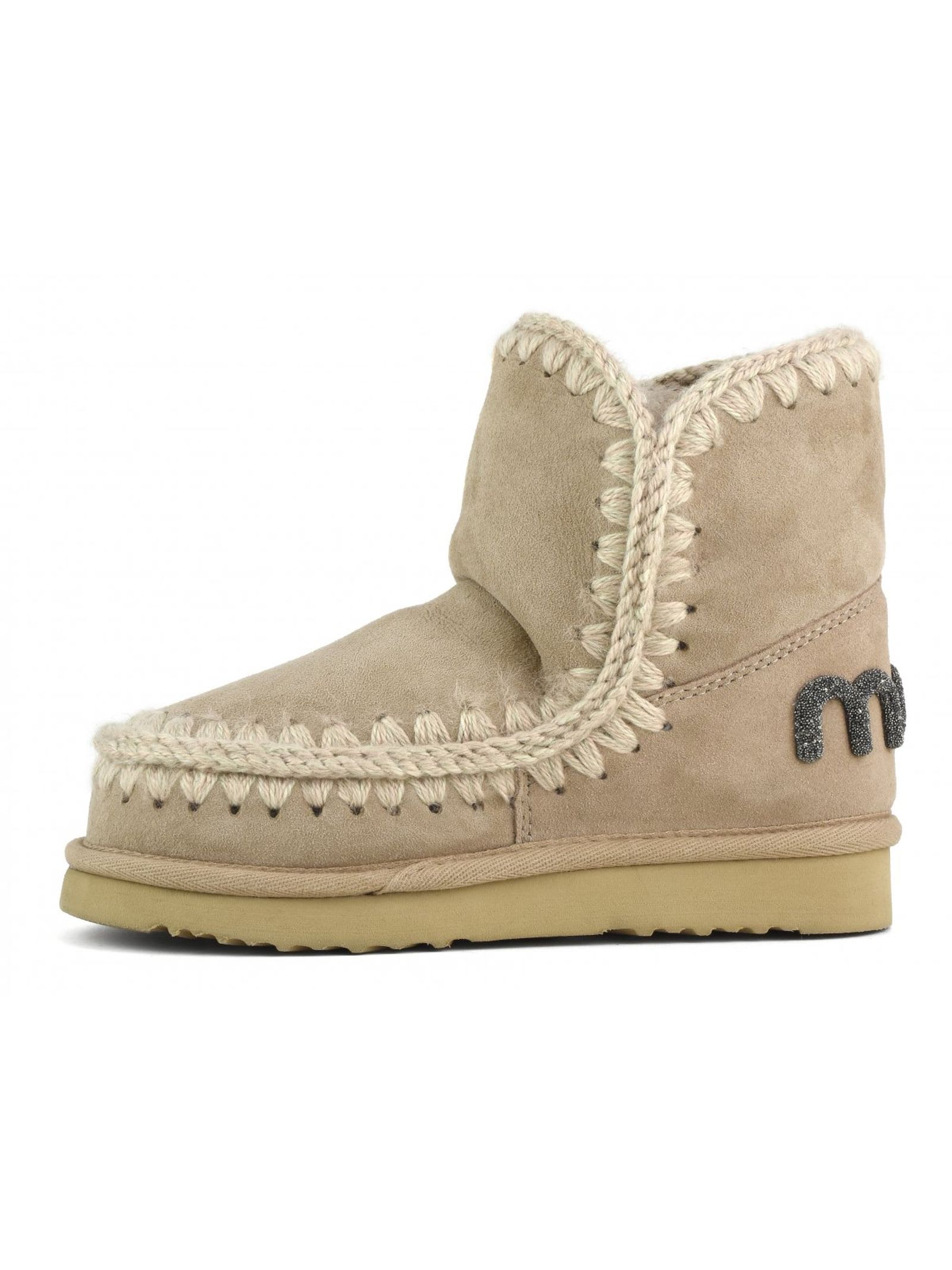 Mou Camel Beige Sheepskin Eskimo 18 In Marrone