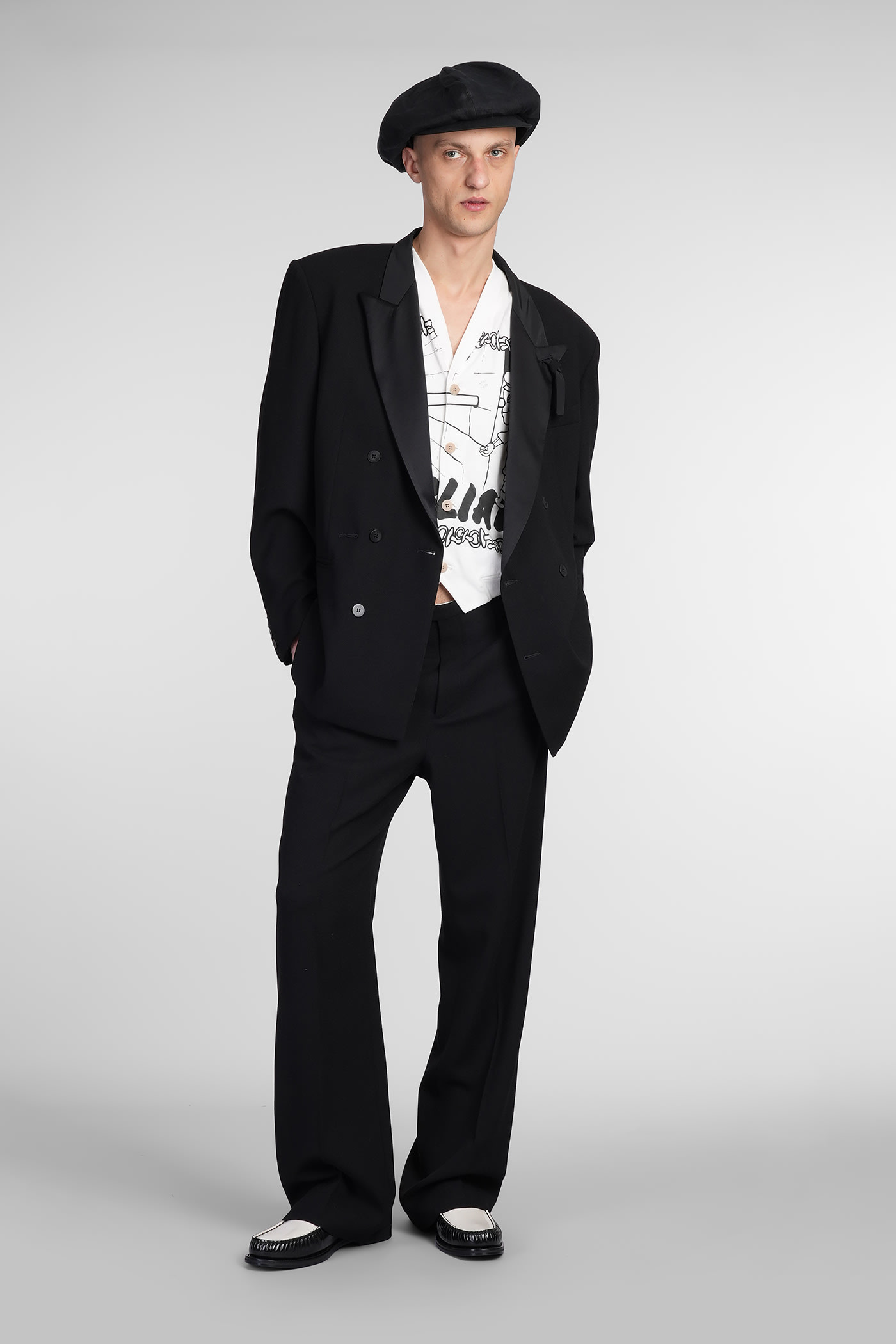 Magliano Pants In Black Wool In Black