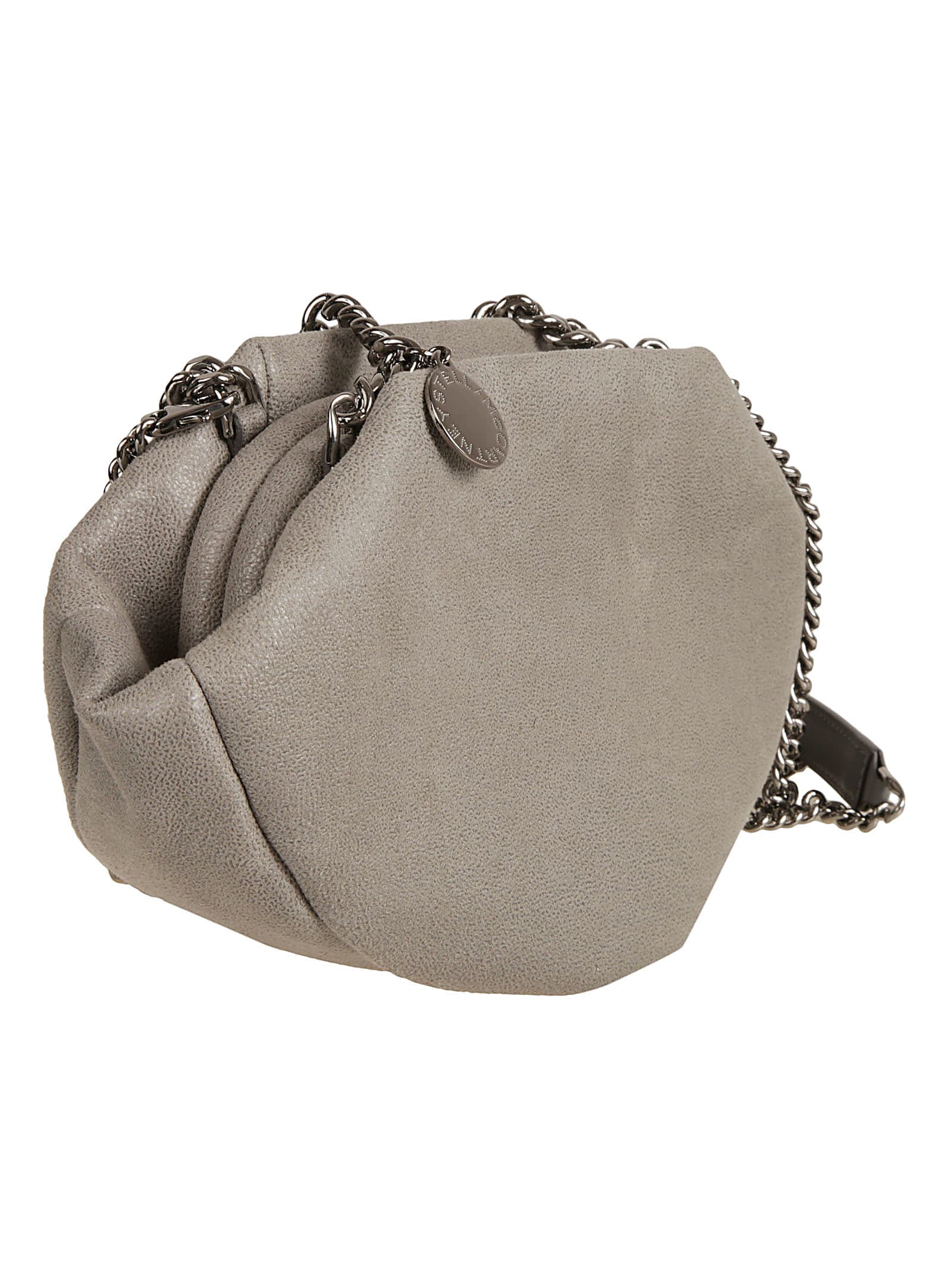 Shop Stella Mccartney Soft Eco Shaggy Dear Crossbody Bag In Light Grey