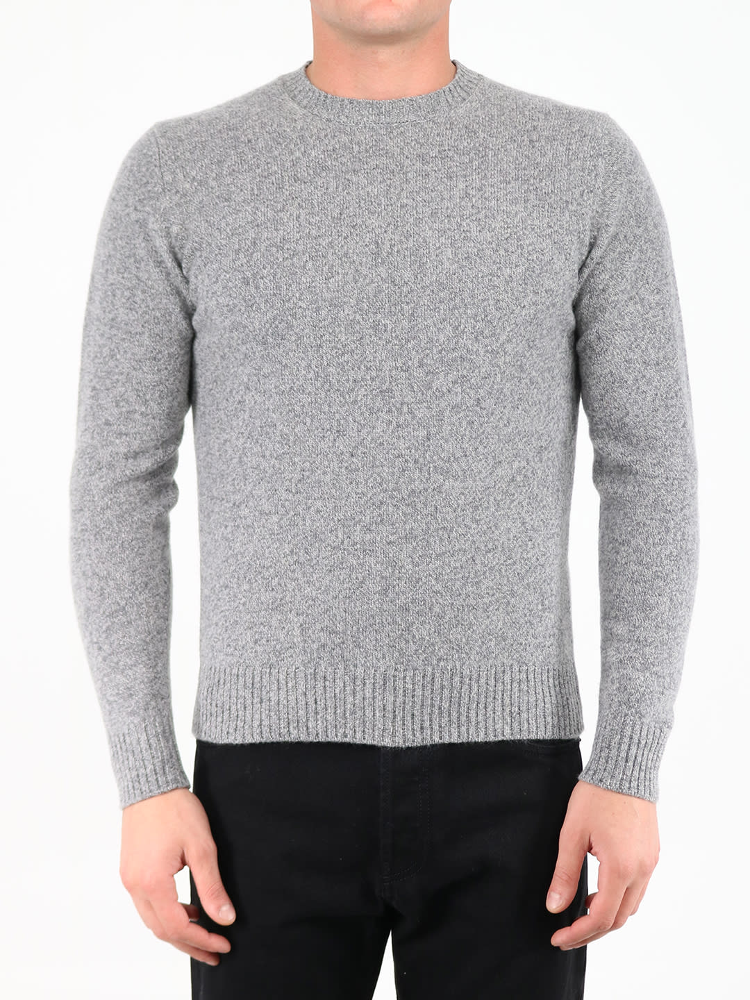 Roberto Collina Gray Wool Sweater
