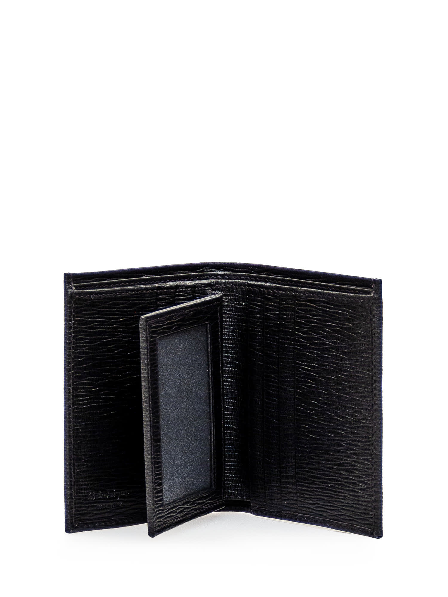 Shop Ferragamo Gancini Wallet In Nero