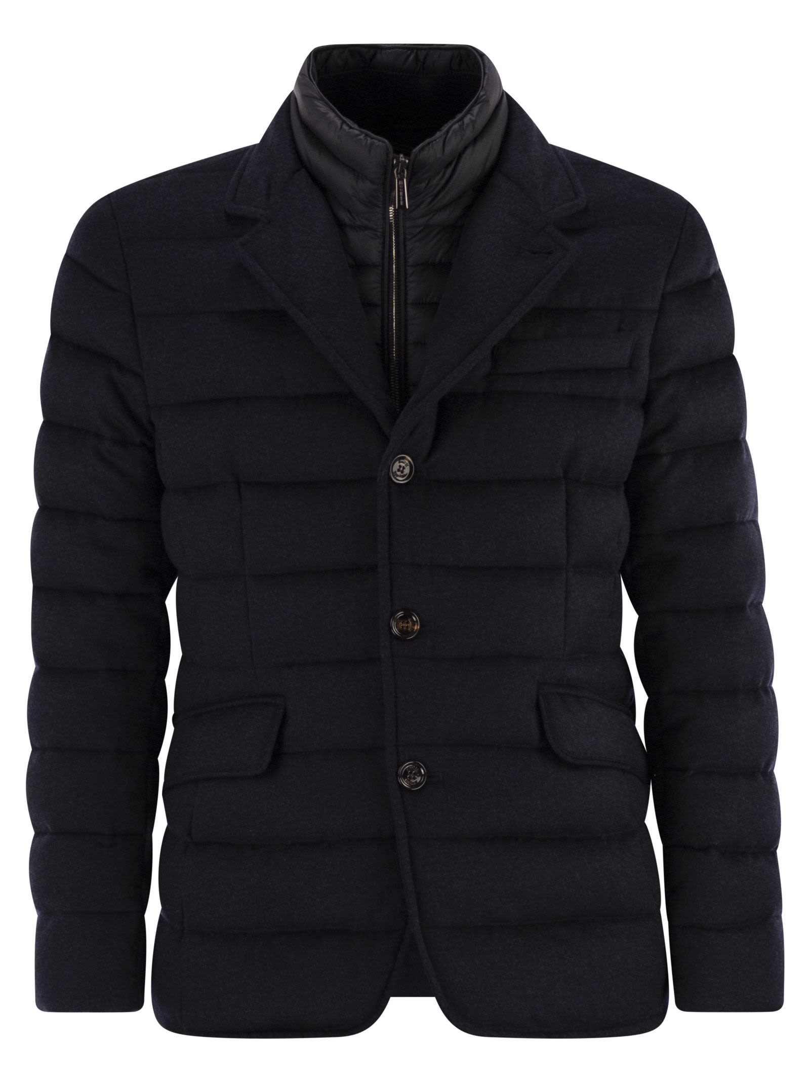 Moorer Nomos-ls9 - Jacket-style Down Jacket In Black