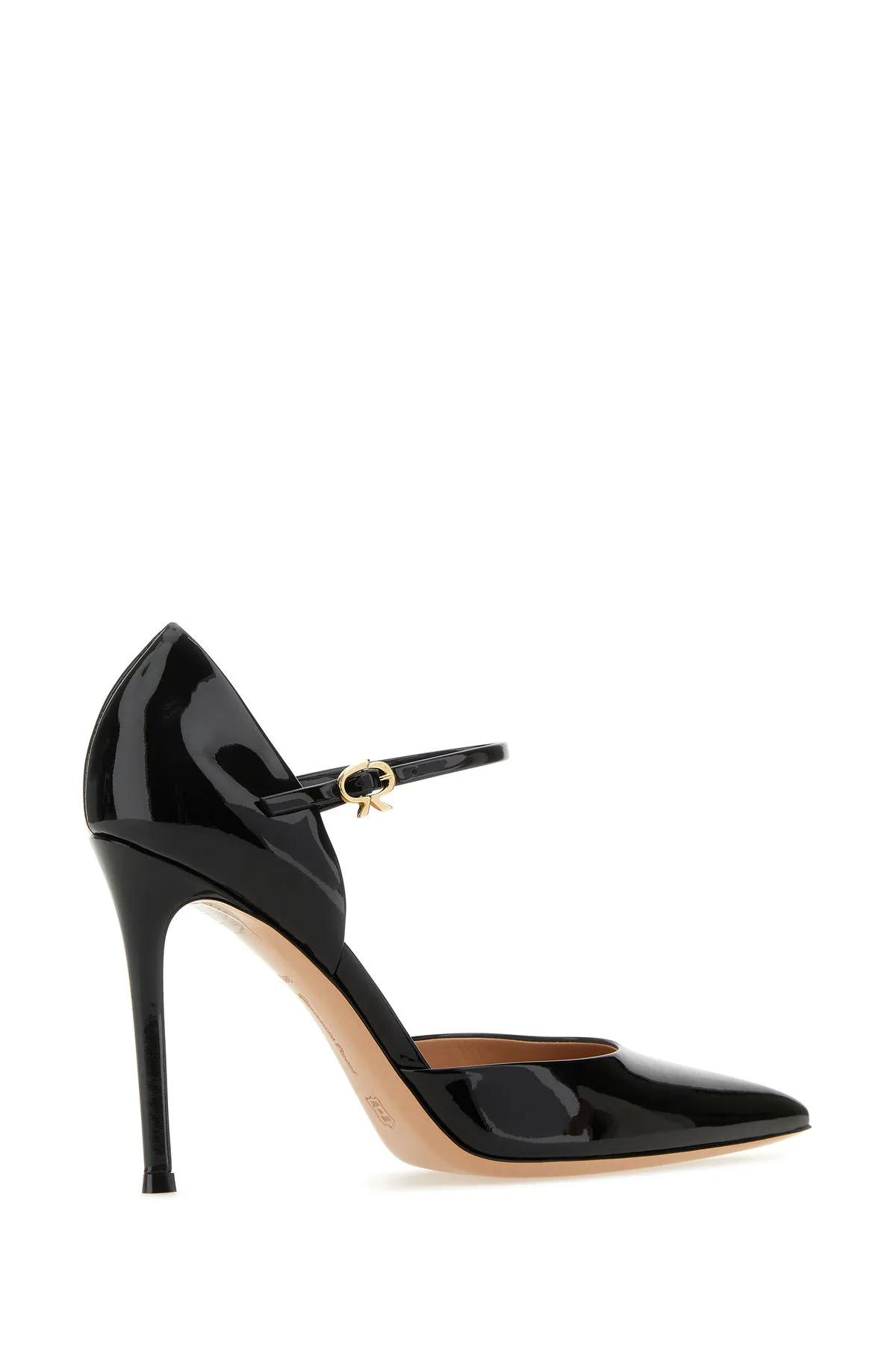 Shop Gianvito Rossi Black Leather Pumps