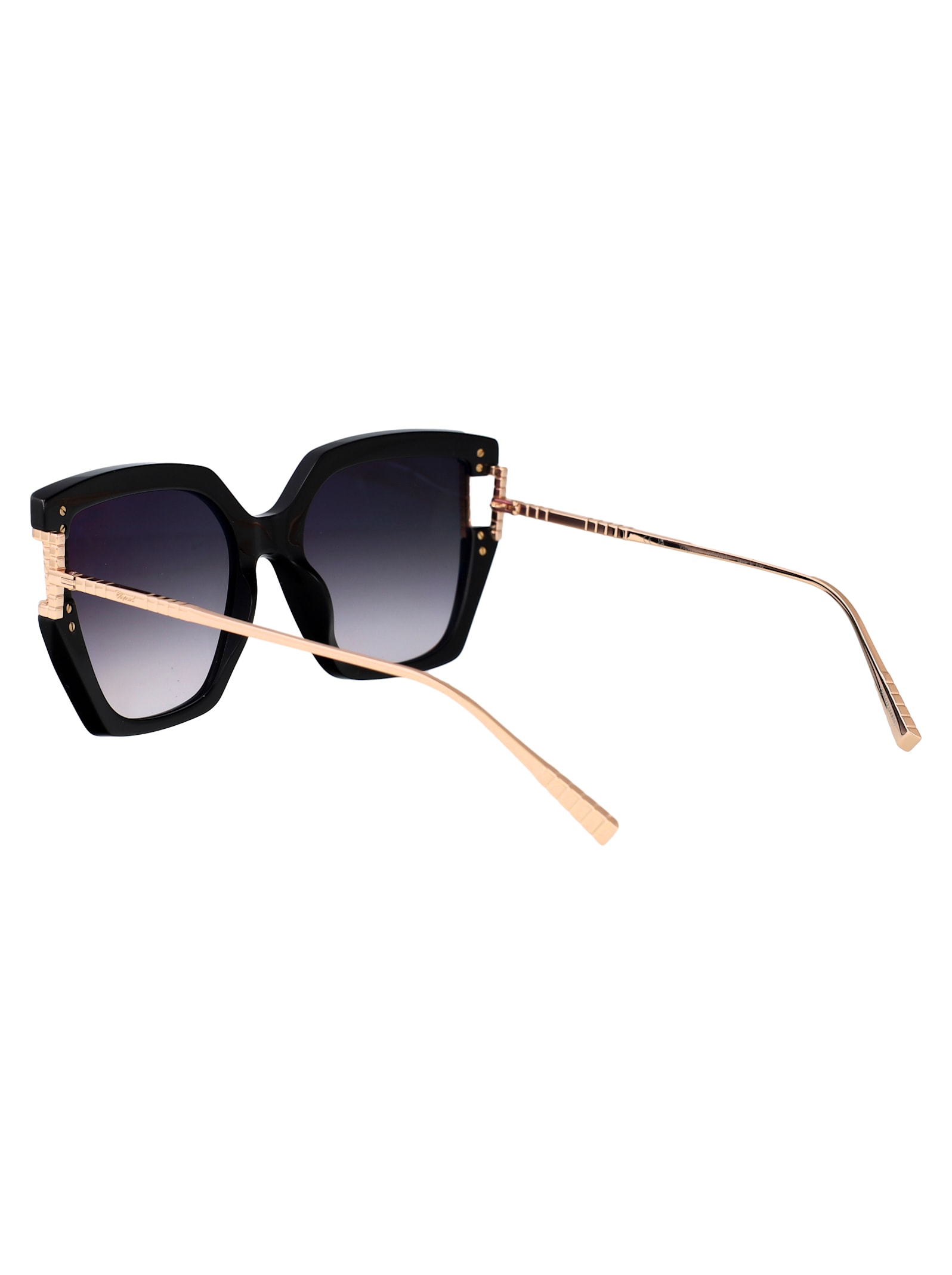 Chopard Geometric Sunglasses Sch378 M 0 Blk