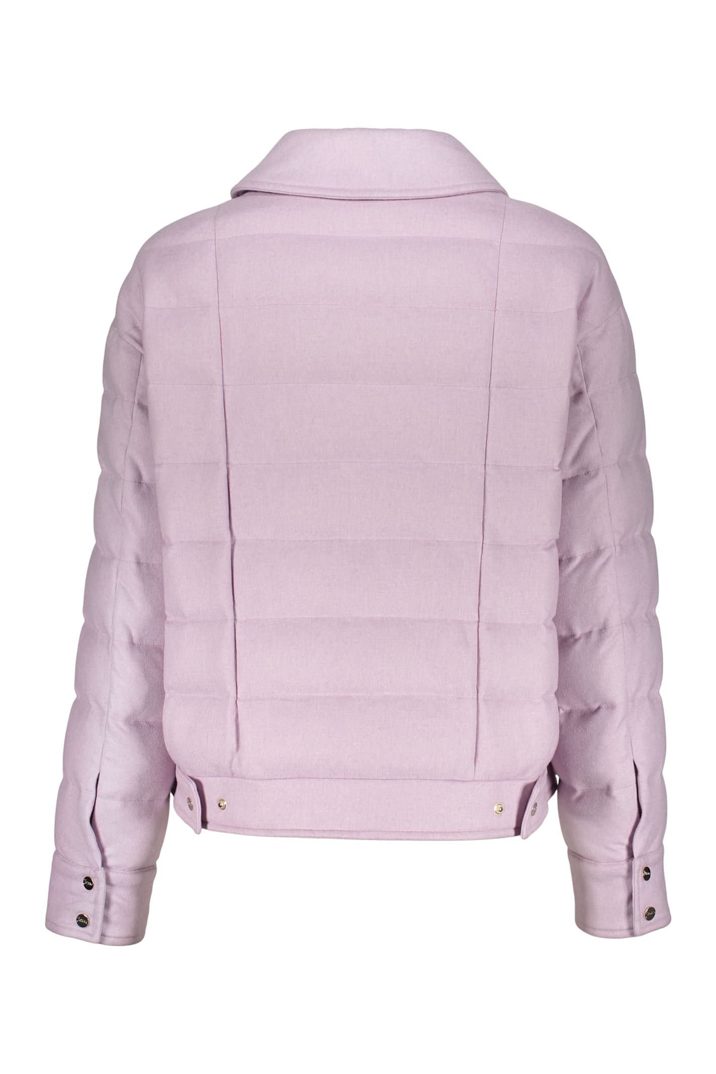 Herno Elegant Pink Padded Jacket For A Sophisticated Look In Pink