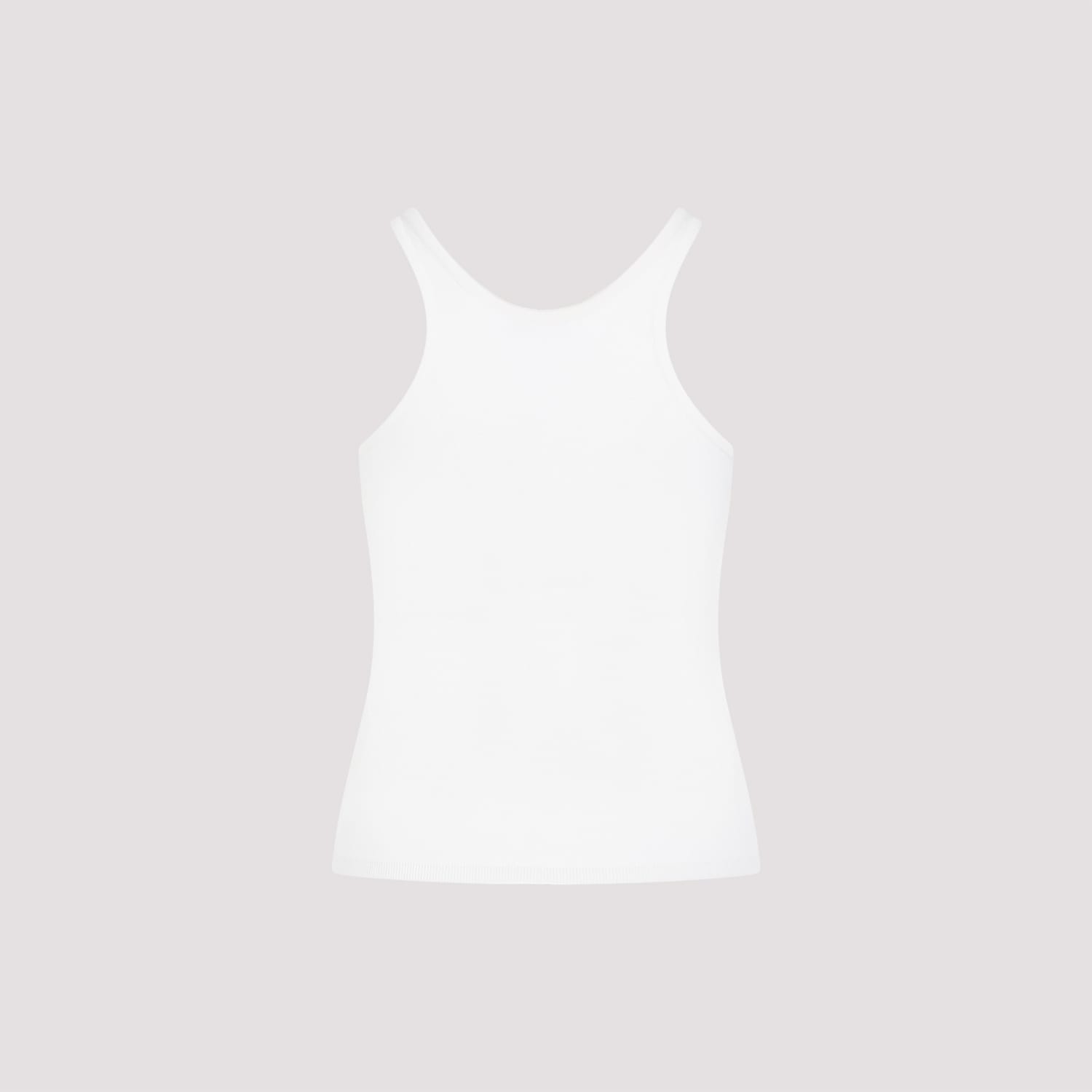 Shop Max Mara Alfeo Tank Top In Bianco