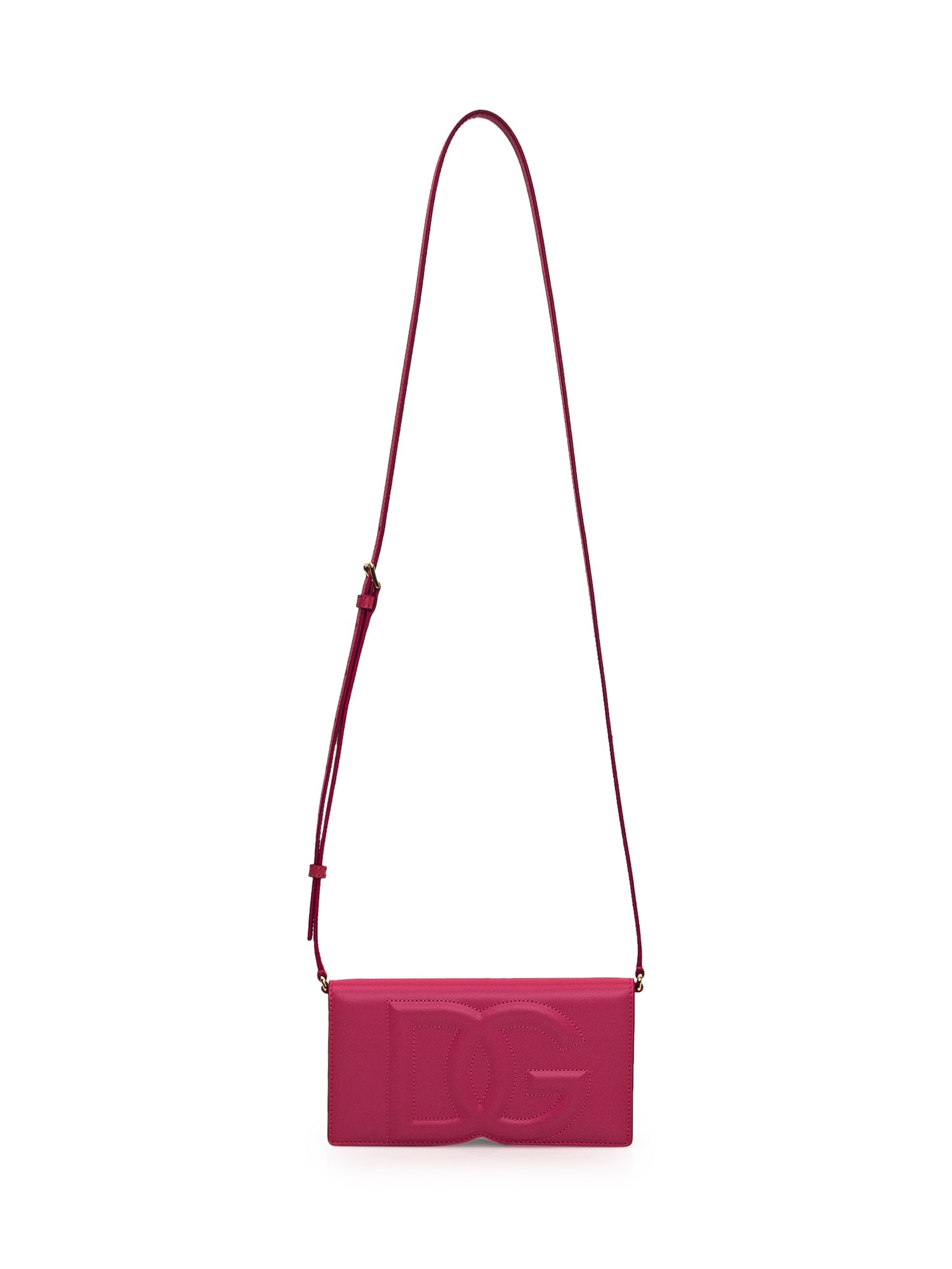 Shop Dolce & Gabbana Phone Bag With Logo In Glicine
