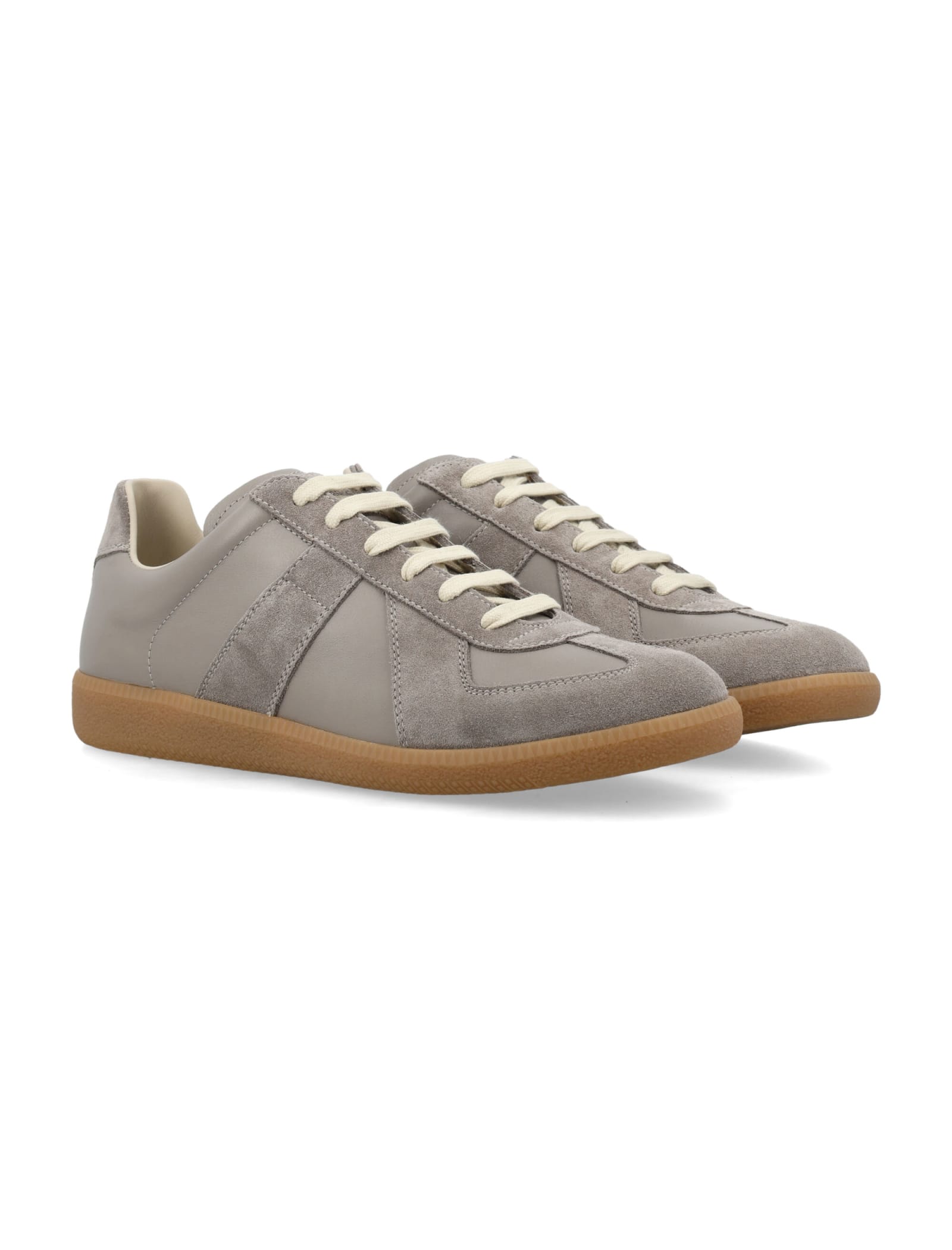 Shop Maison Margiela Replica Sneakers In Birdie Grey