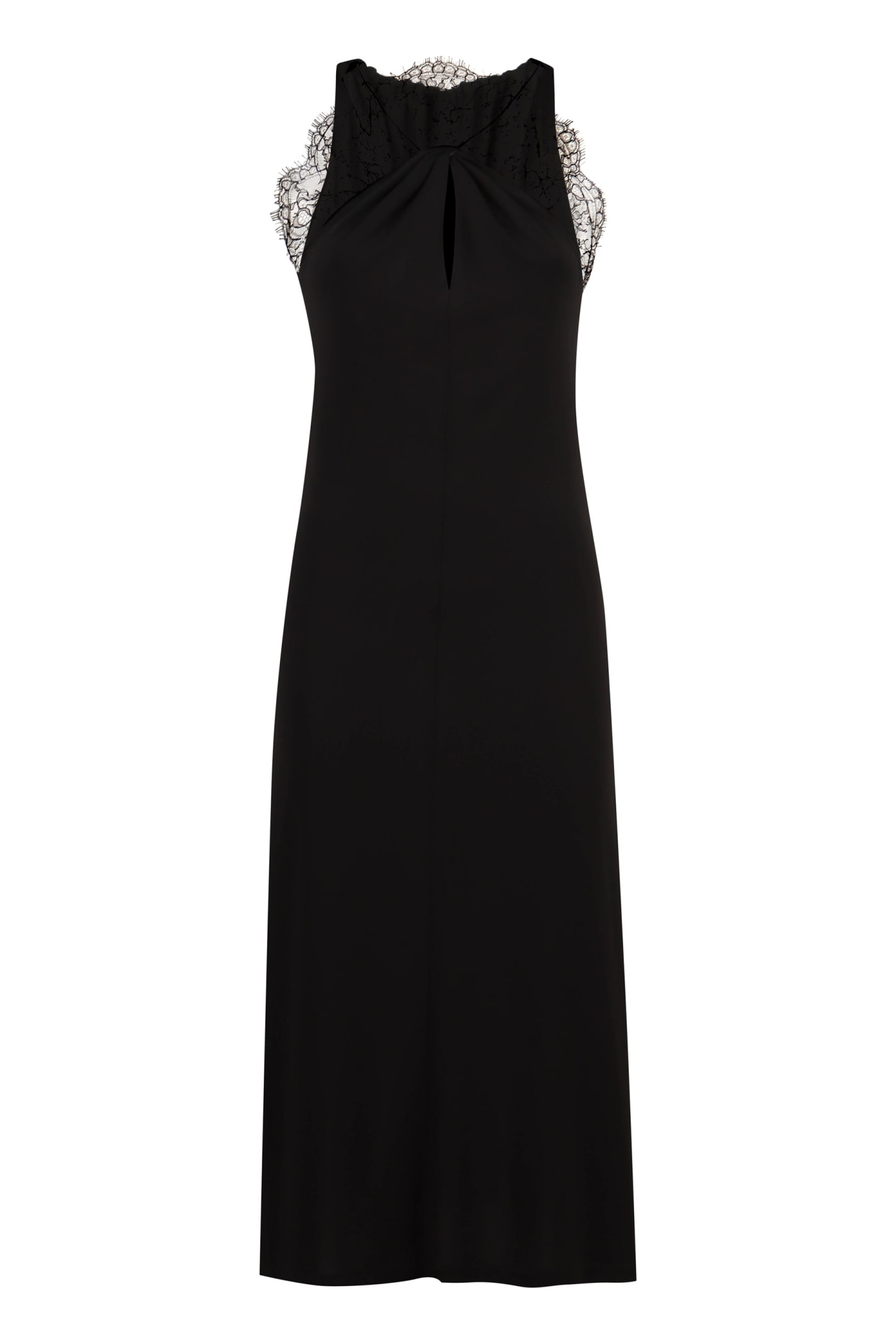 Shop Givenchy Crepe Dress In Black