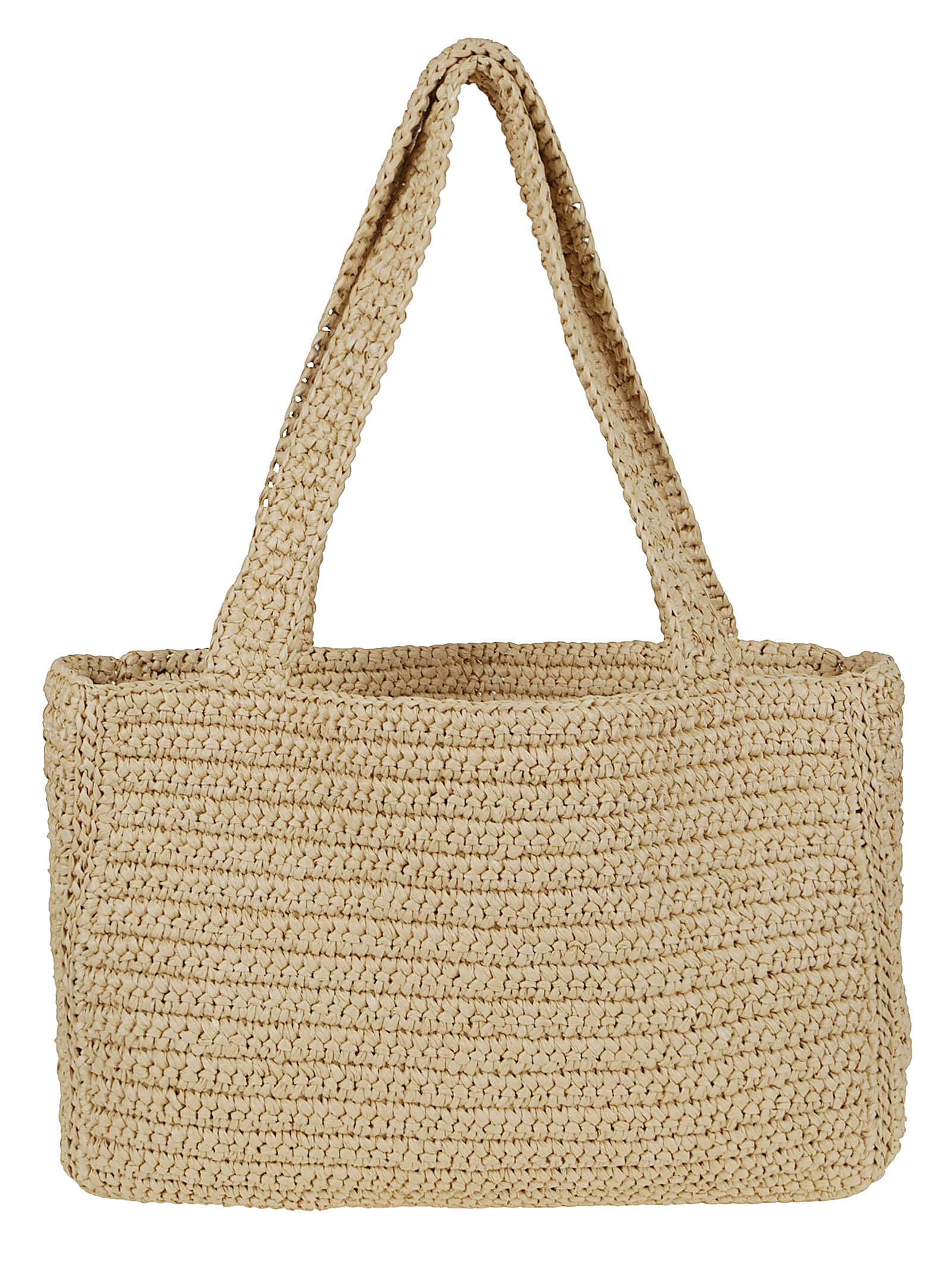 Valentino Medium Tote Viva Superstar Crochet Rafia In Black