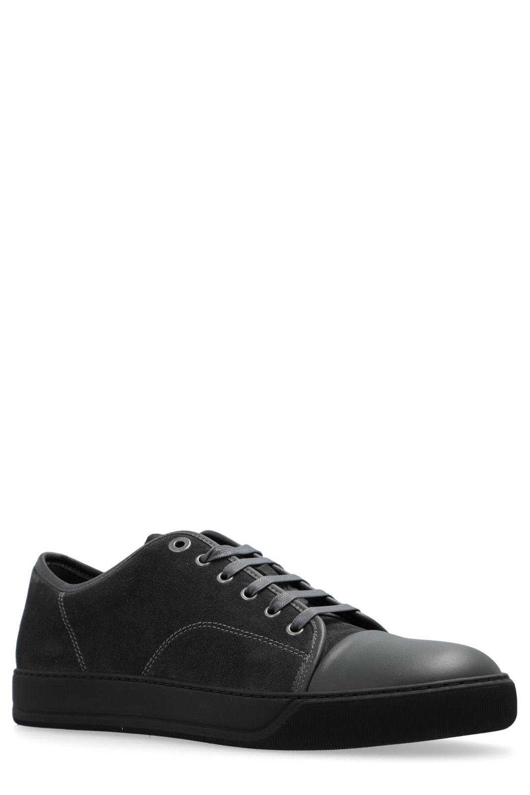 Shop Lanvin Dbb1 Lace-up Sneakers In Black