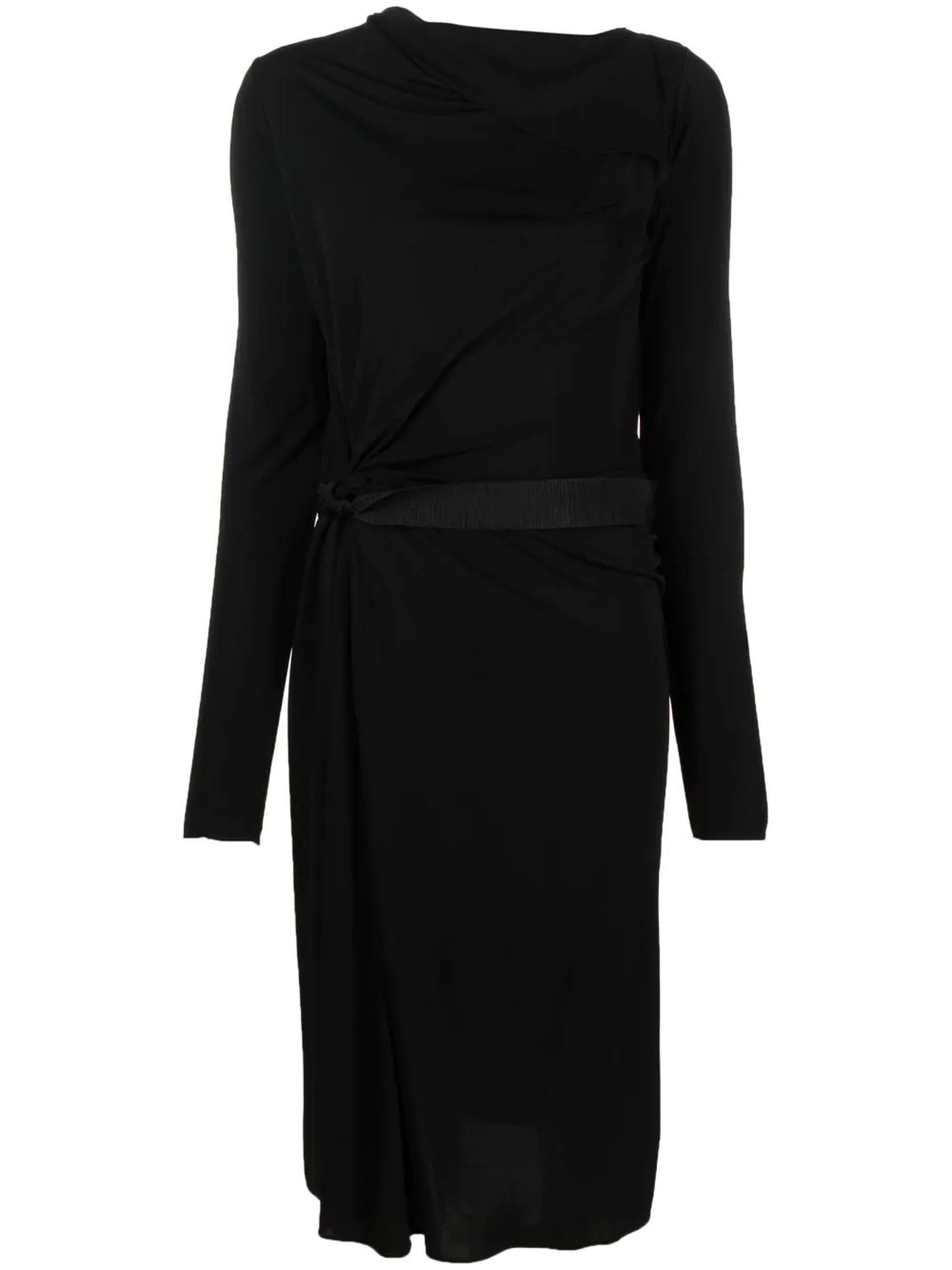 Lanvin Black Belted Dress