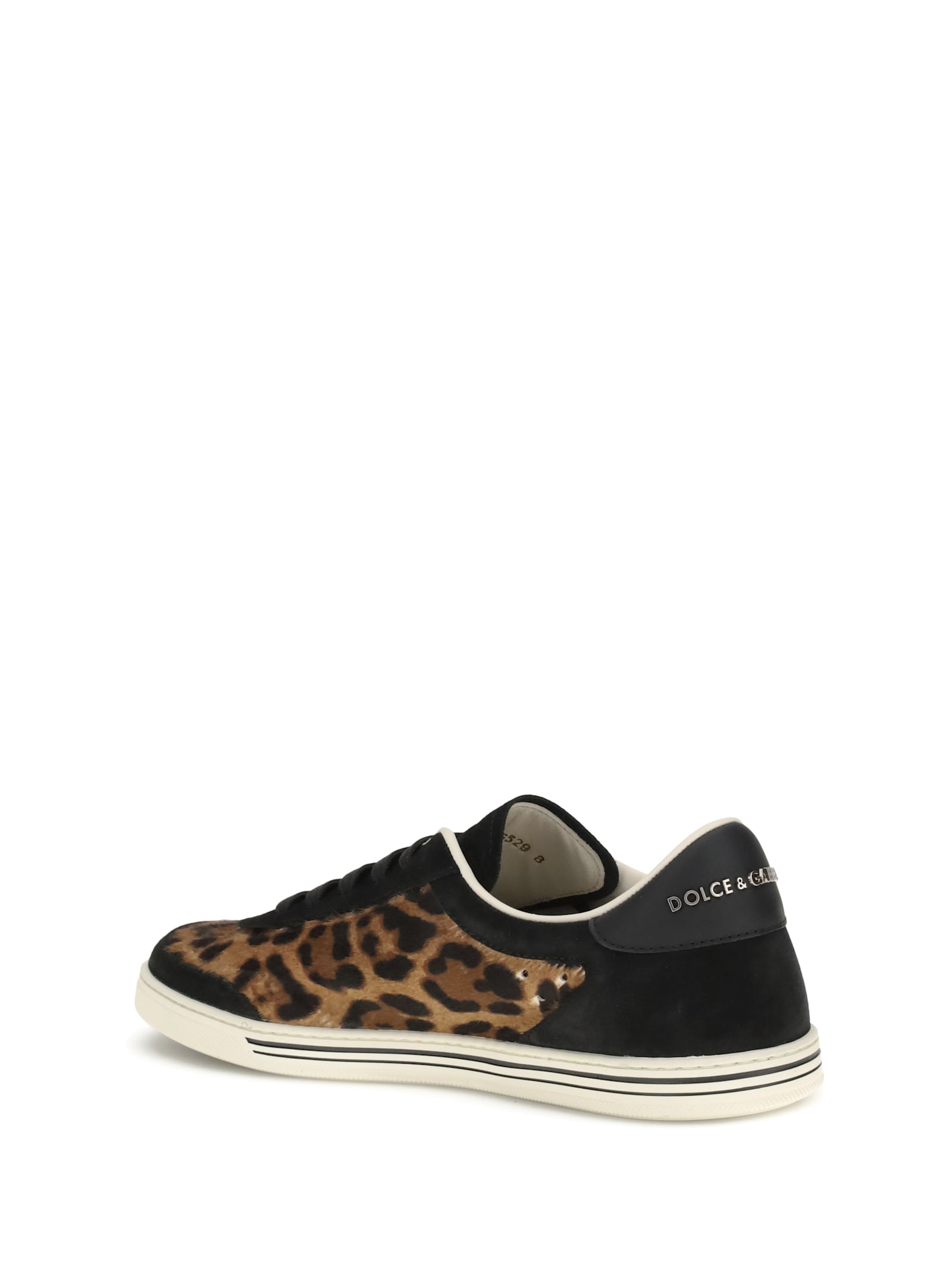 Dolce & Gabbana Men Saint Tropez Leopard Sneakers In Brown