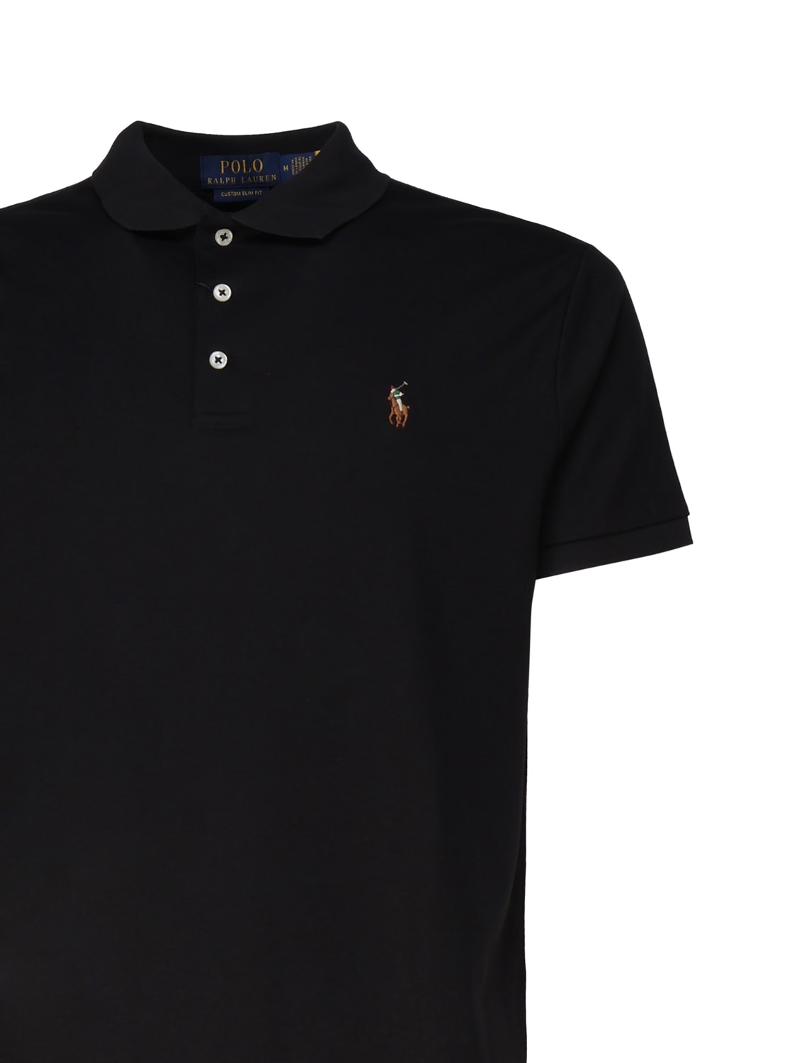 Polo Ralph Lauren Men's Slim Fit Short Sleeve Polo Shirt In Black