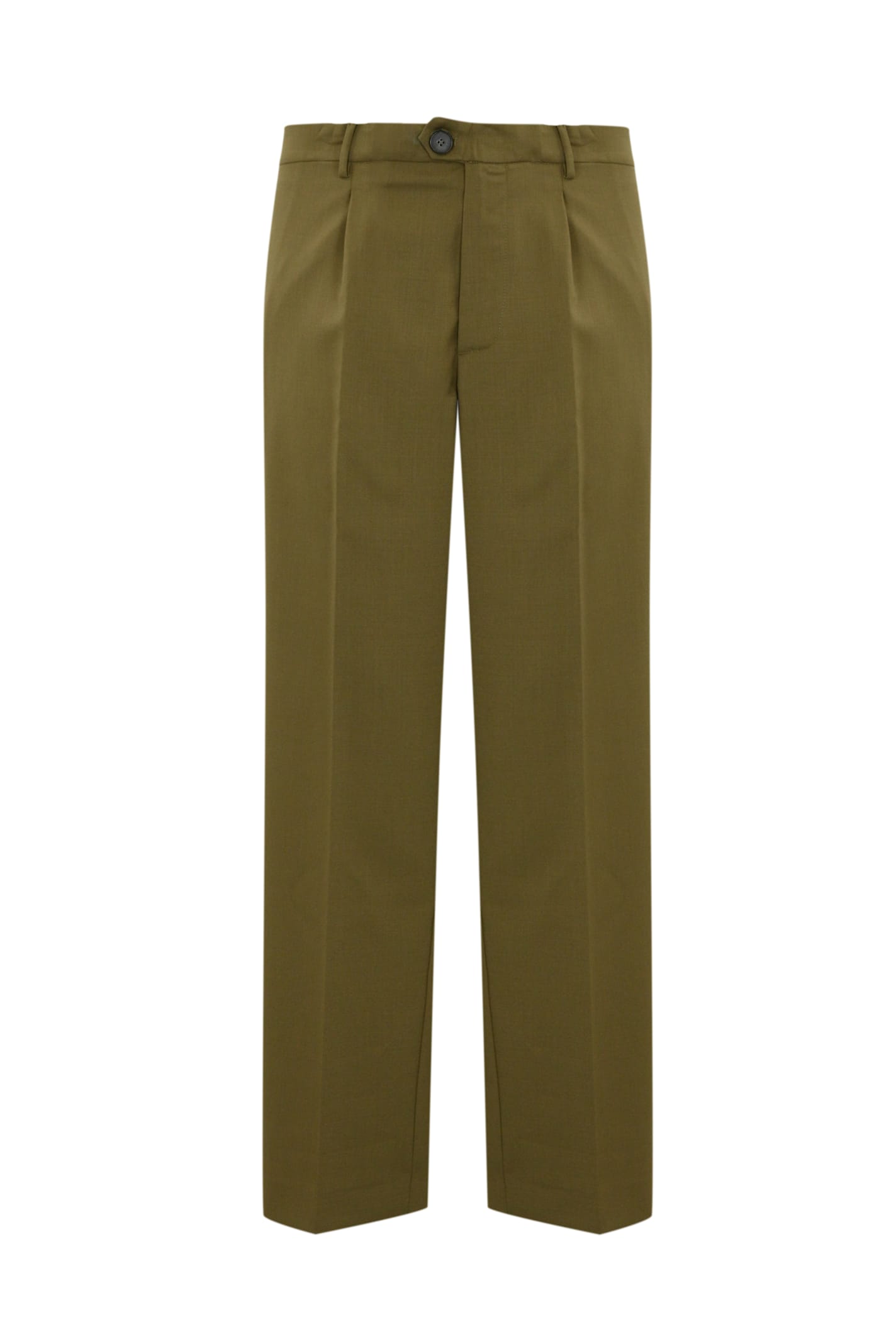 Wool Trousers With Pleats