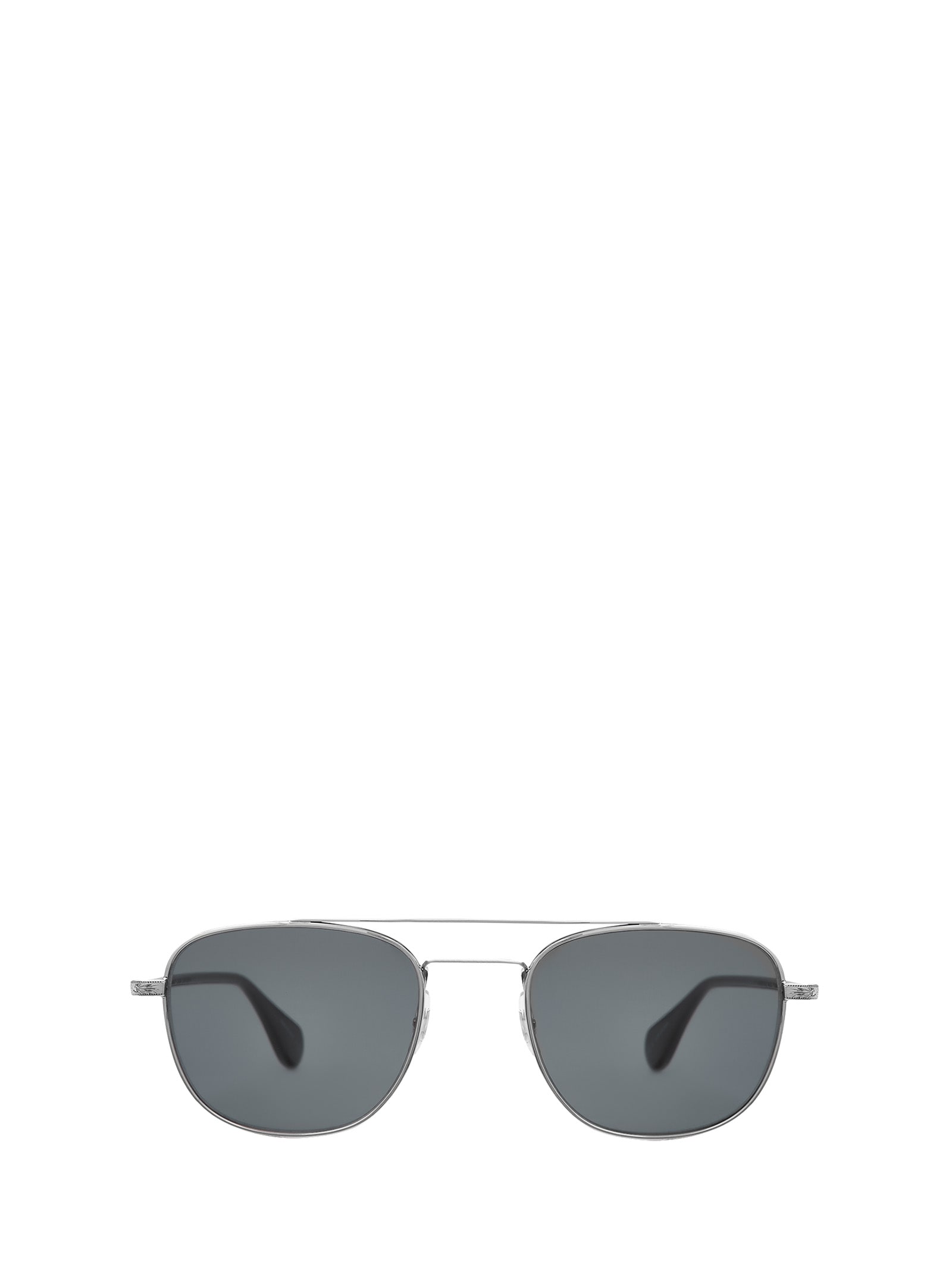 Garrett Leight Clubhouse Ii Sun Silver-black Sunglasses