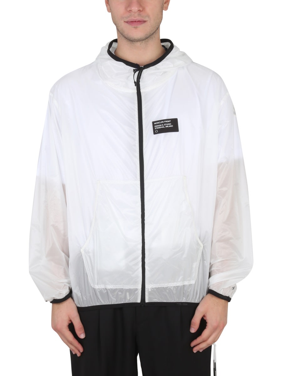 Shop Moncler Genius Giacca  X Fragment In White