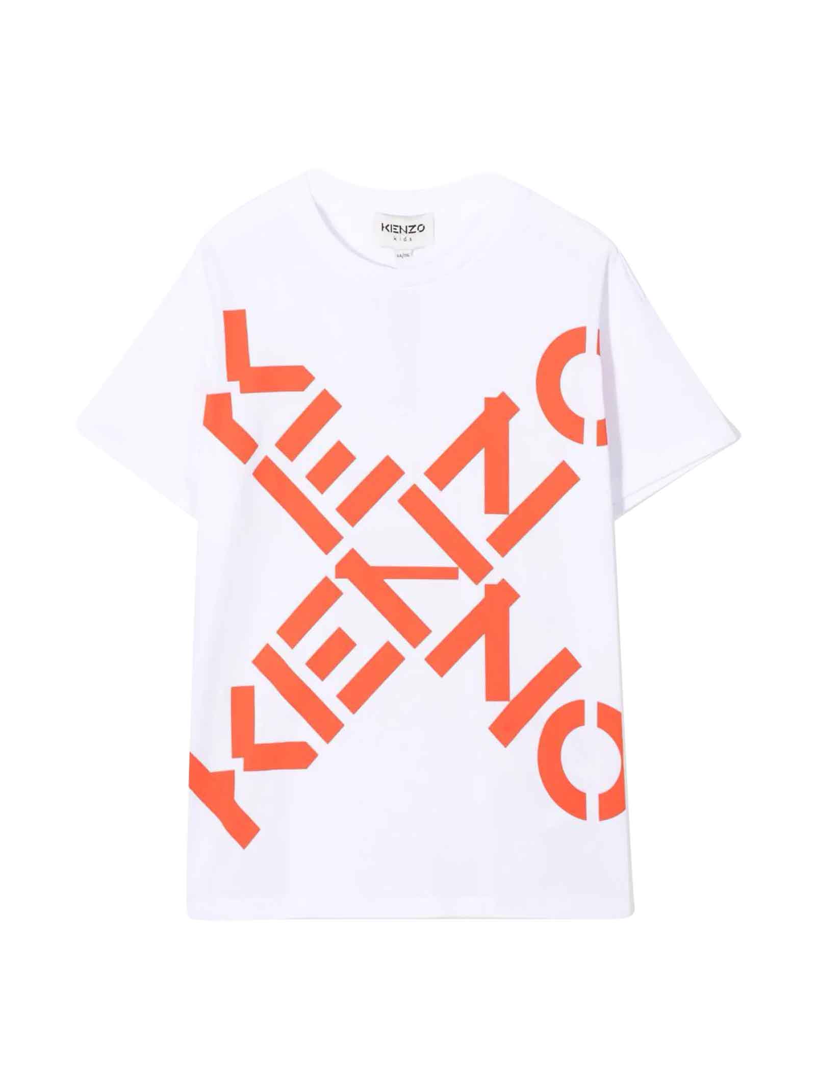 Kenzo Kids White T-shirt Unisex