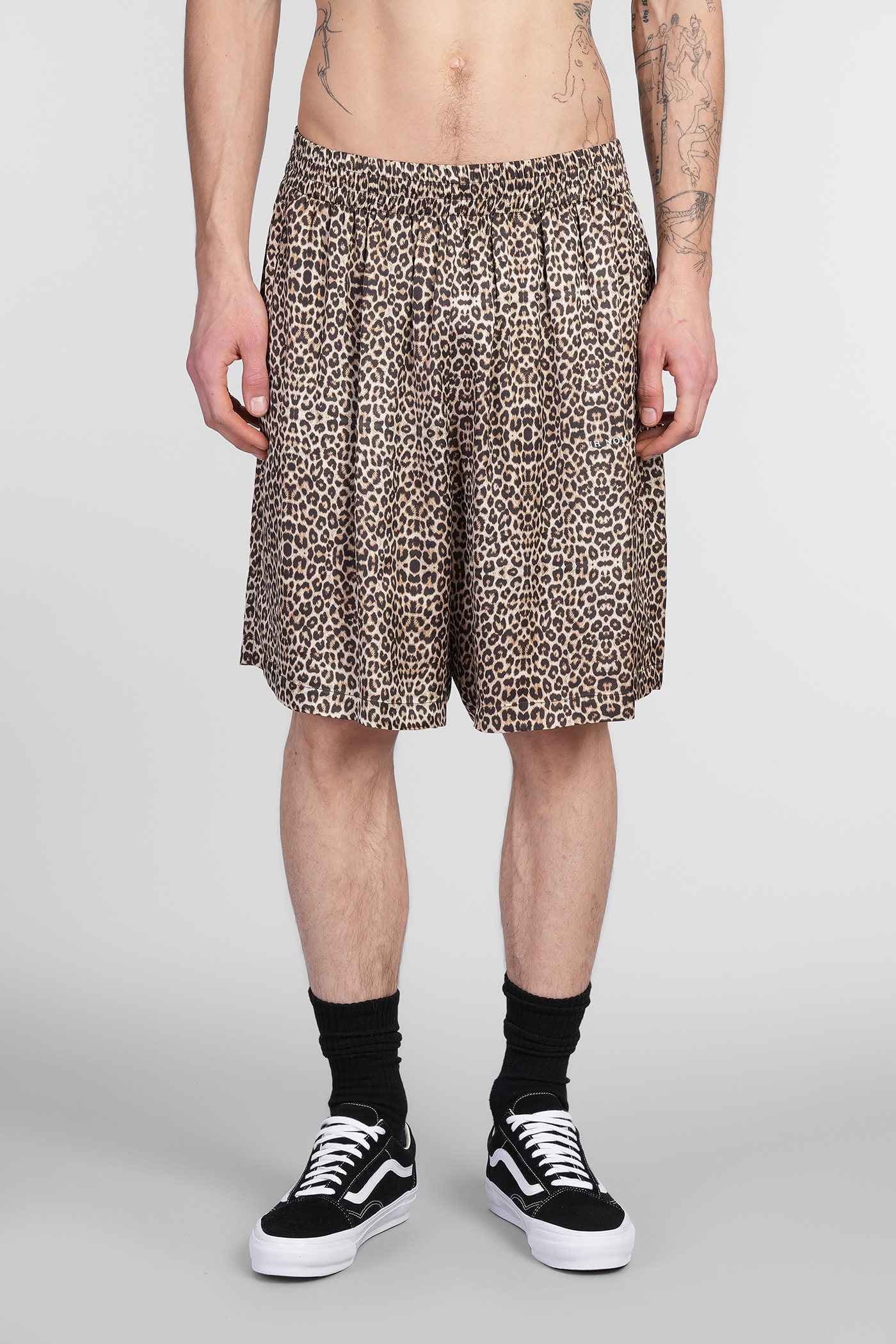 Shorts In Animalier Viscose