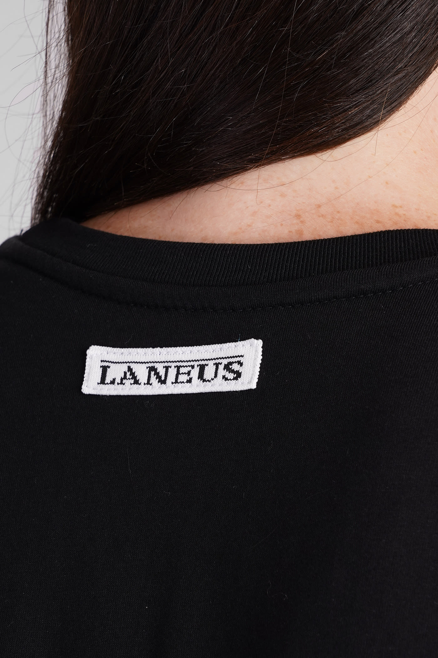 Shop Laneus T-shirt In Black Cotton