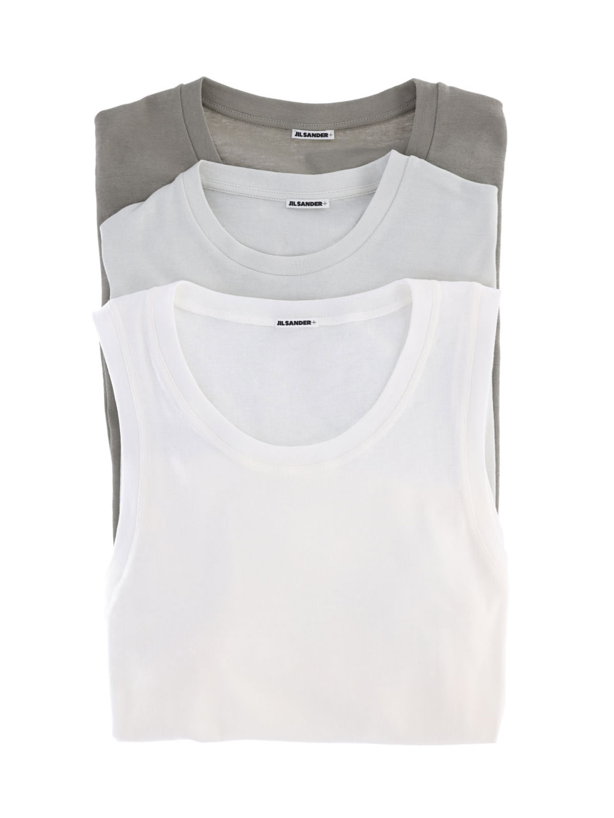 Jil Sander T-shirt And Tank Set - Green/white In White