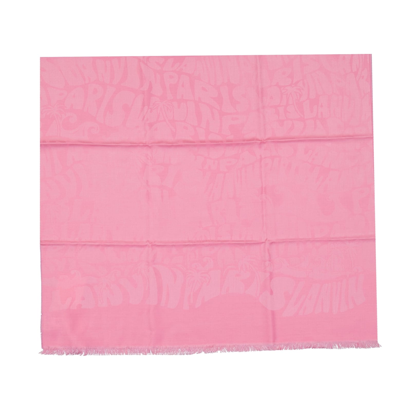 Shop Lanvin Silk And Wool Scarf In Pink