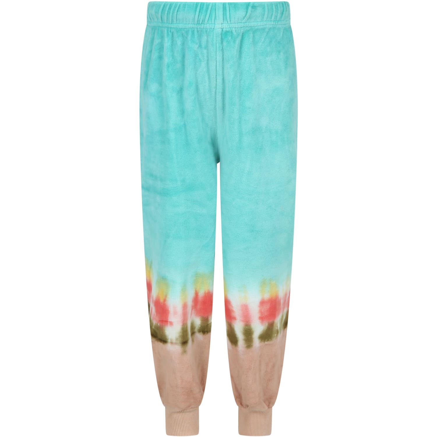 Molo Multicolor Sweatpants For Kids With Tie Dye Details