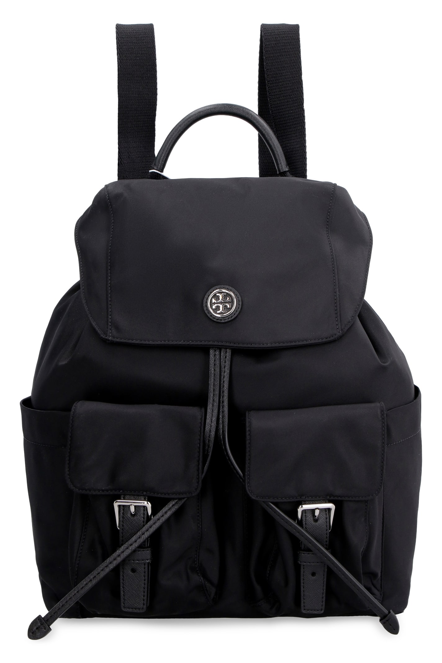 Tory Burch Virginia Leather Details Nylon Backpack