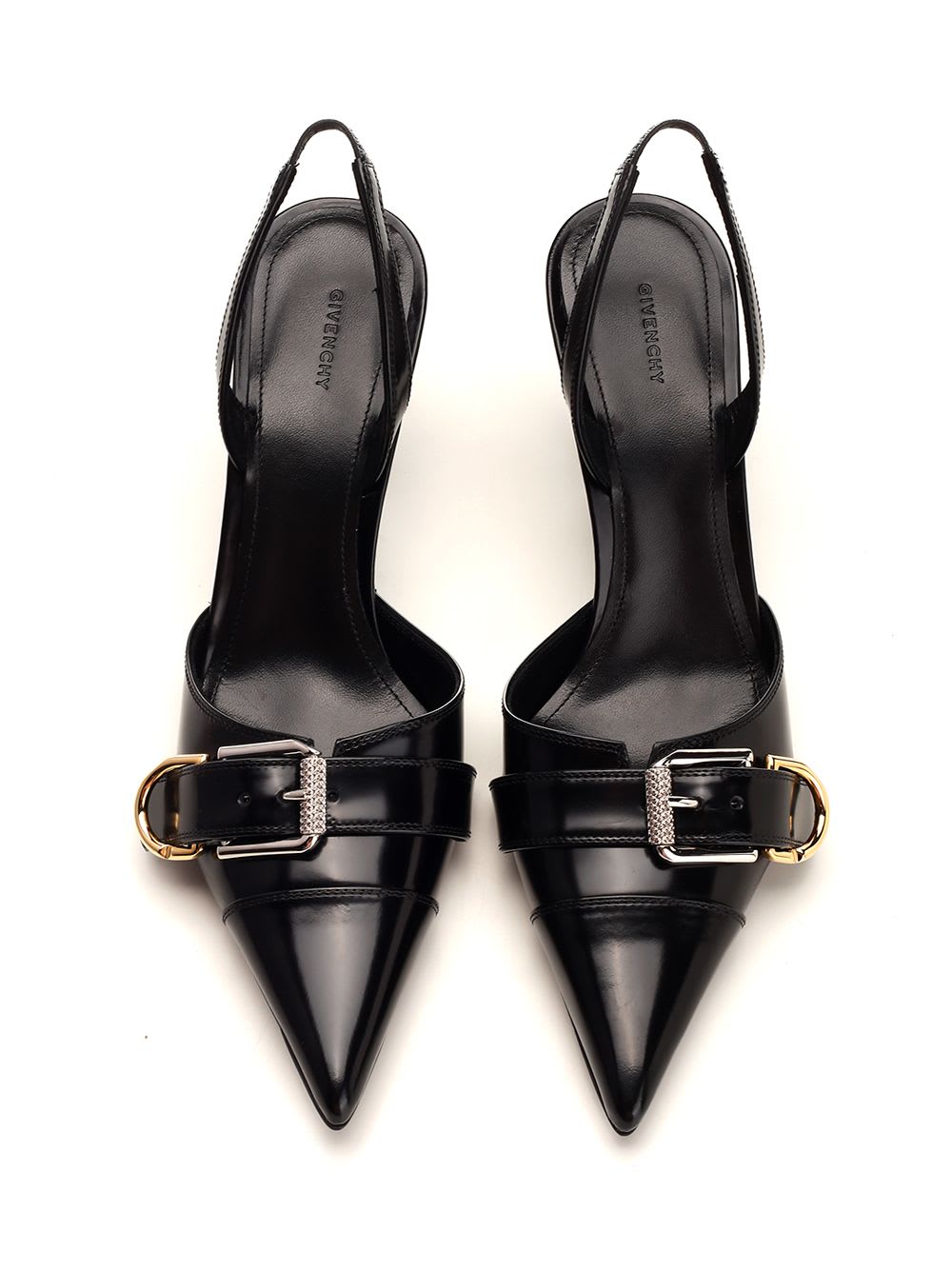 Shop Givenchy Voyou Slingback In Black