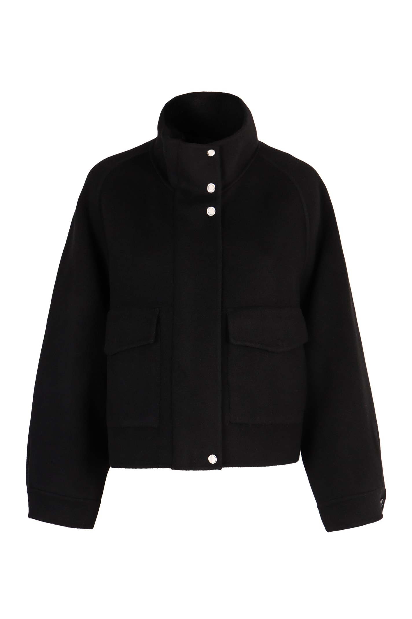 Shop Pinko Wool Blazer In Nero Limousine