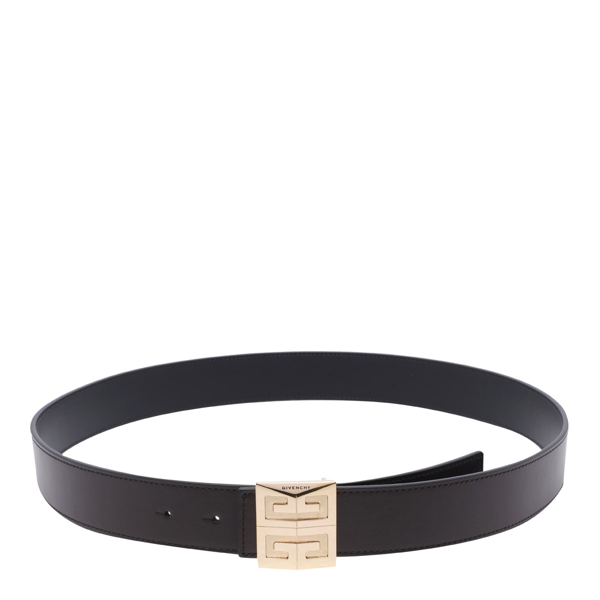 Shop Givenchy Reversible 4g Leather Belt In Black