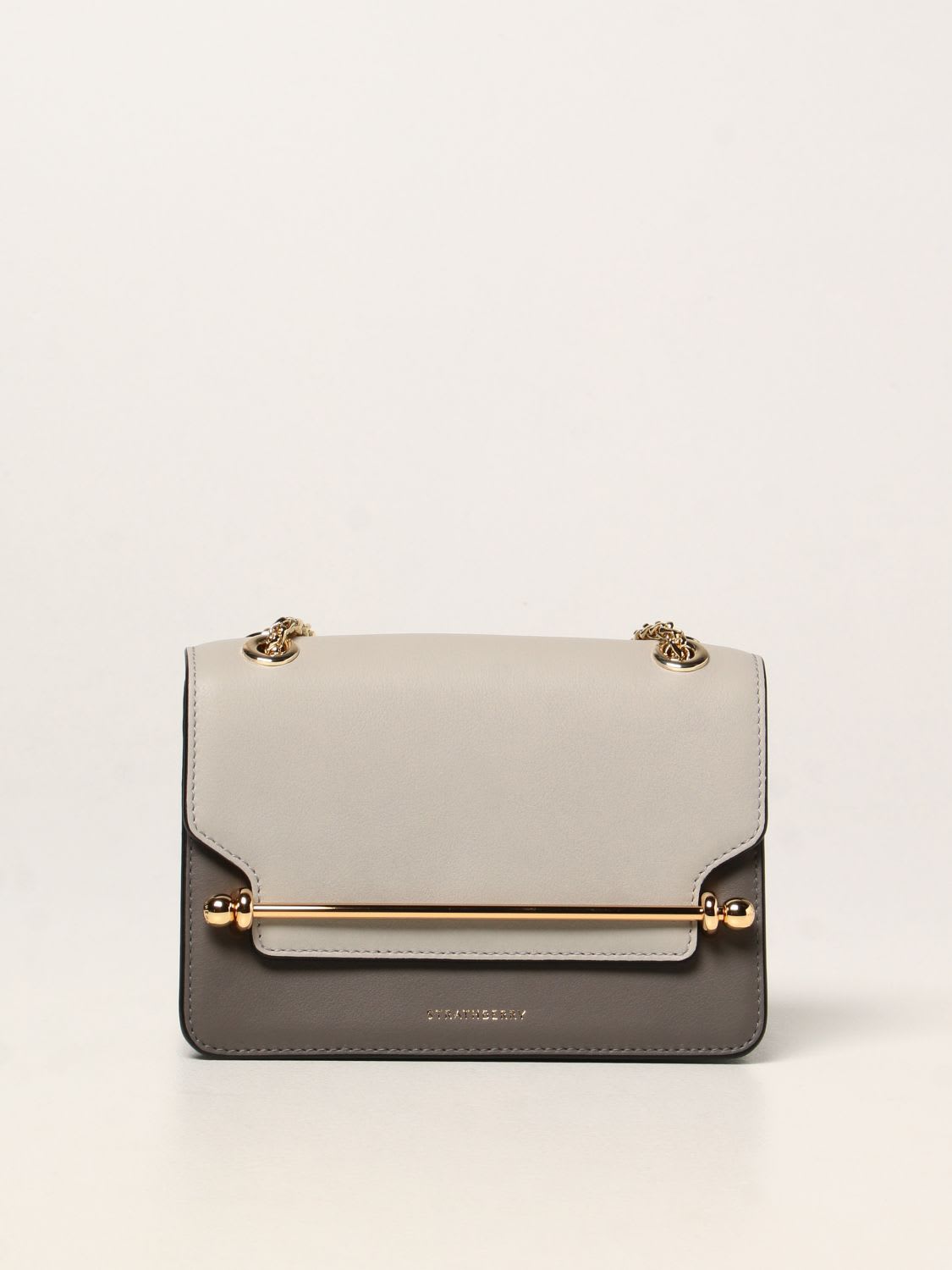 Strathberry Mini Bag East / West Mini Strathberry Bag In Bicolor Leather