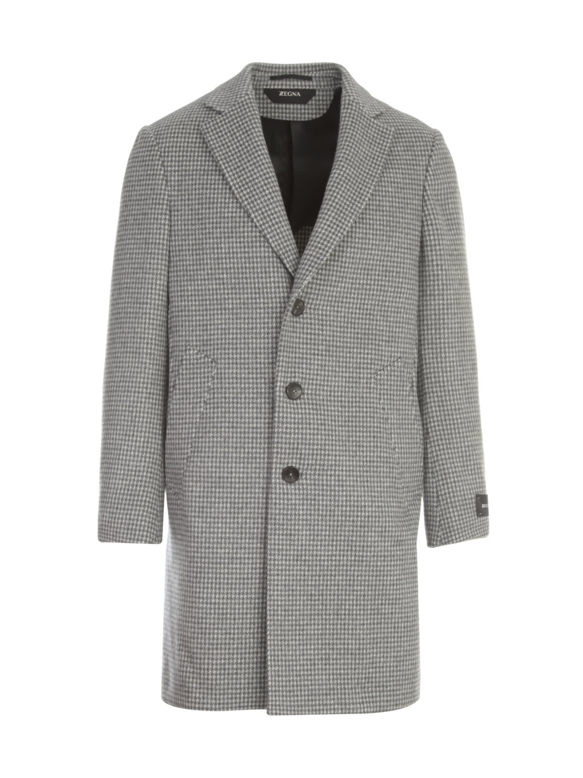 Z Zegna Wool Beaver Single Breasted Coat
