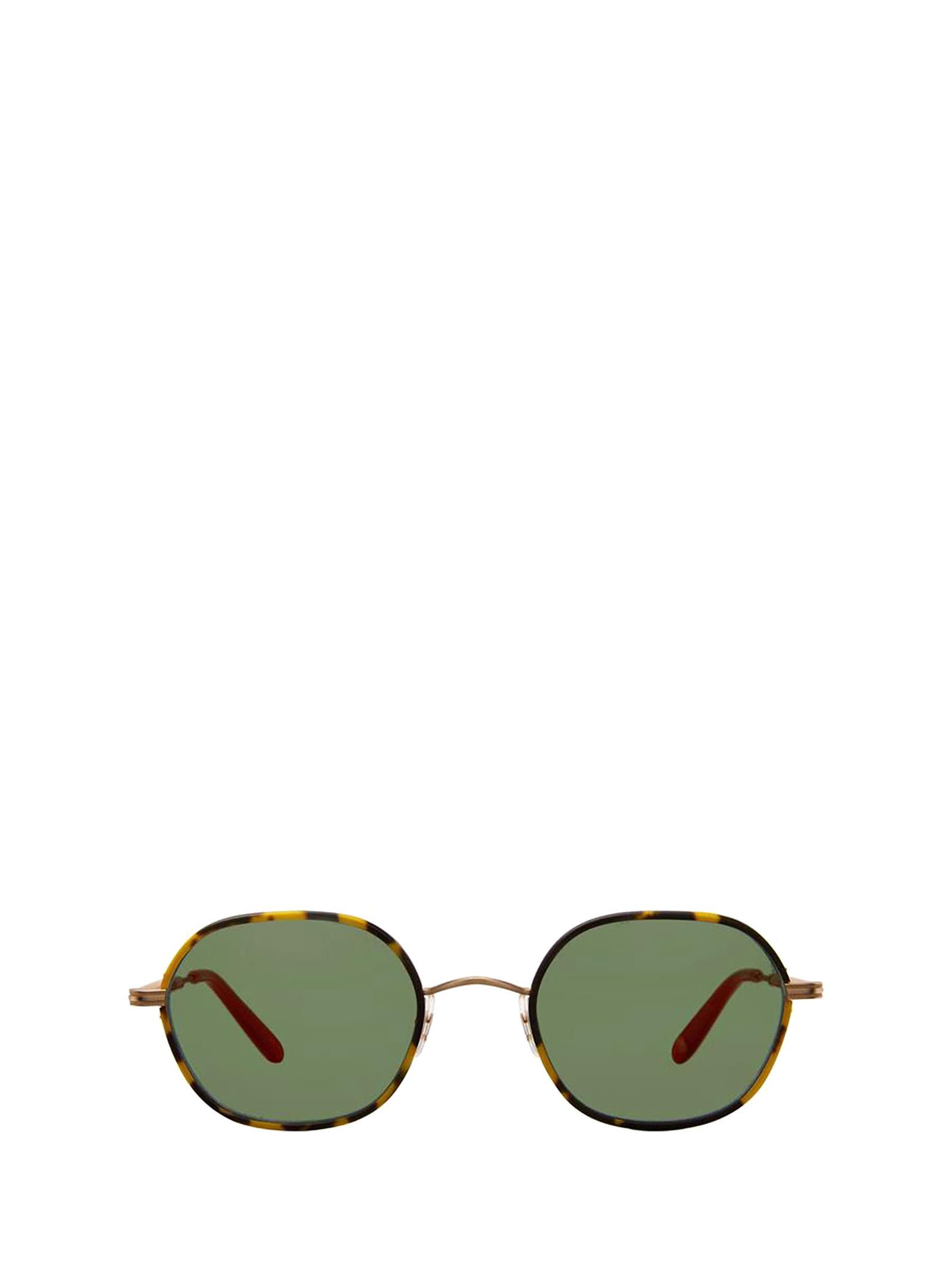 Shop Garrett Leight Norfolk Sun Tokyo Tortoise-matte Gold Sunglasses