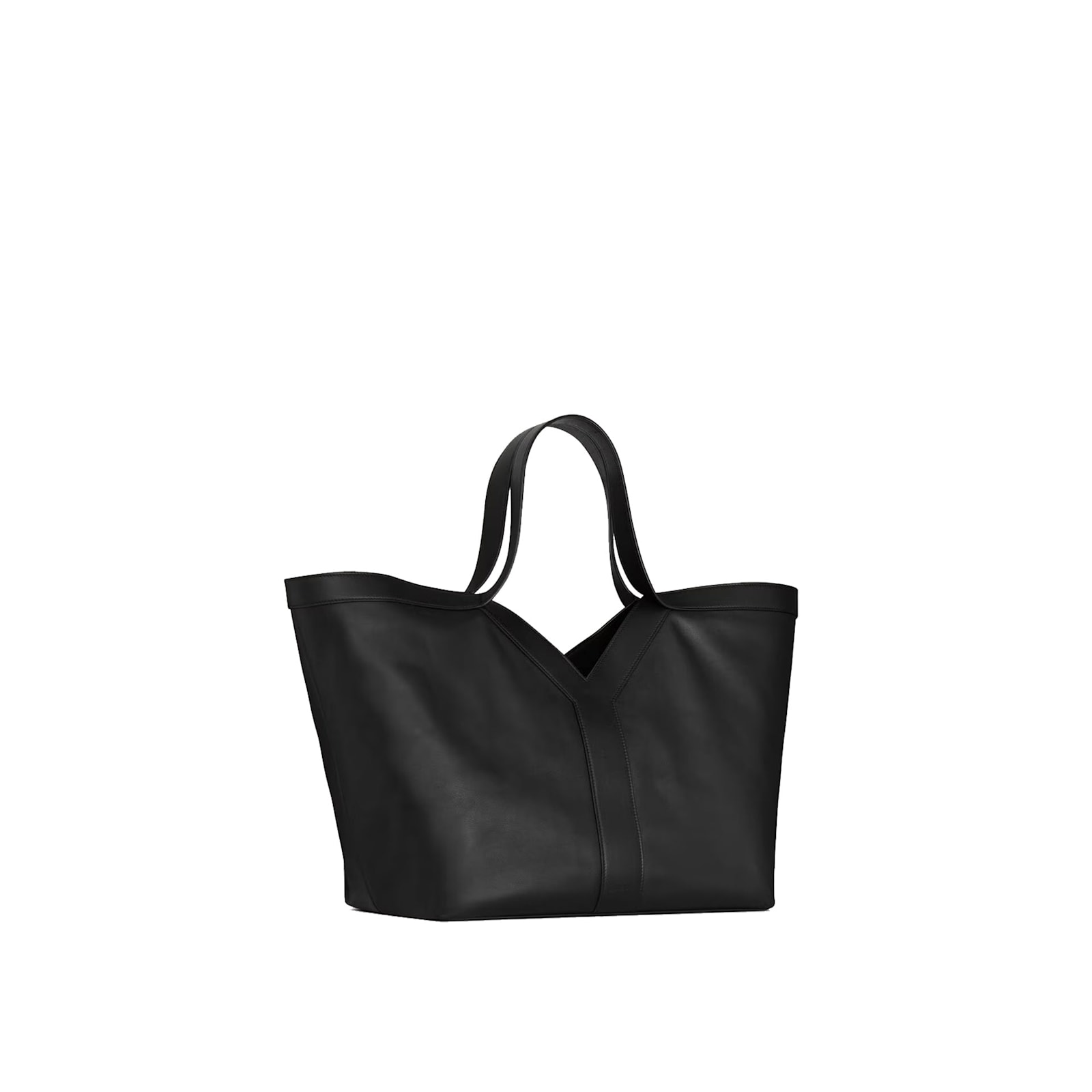 Saint Laurent Tote Y Leather Bag In Black