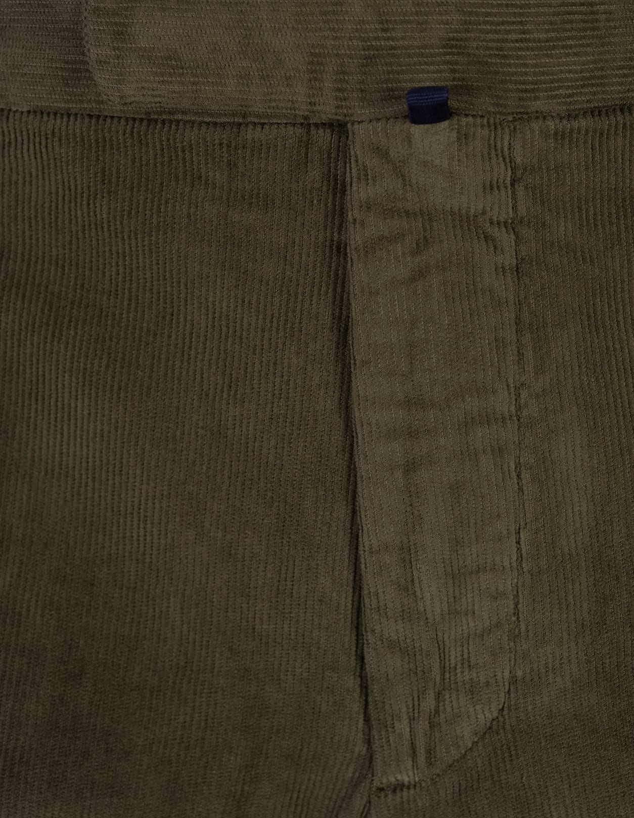 Shop Incotex Moss Green Corduroy Slim Fit Trousers