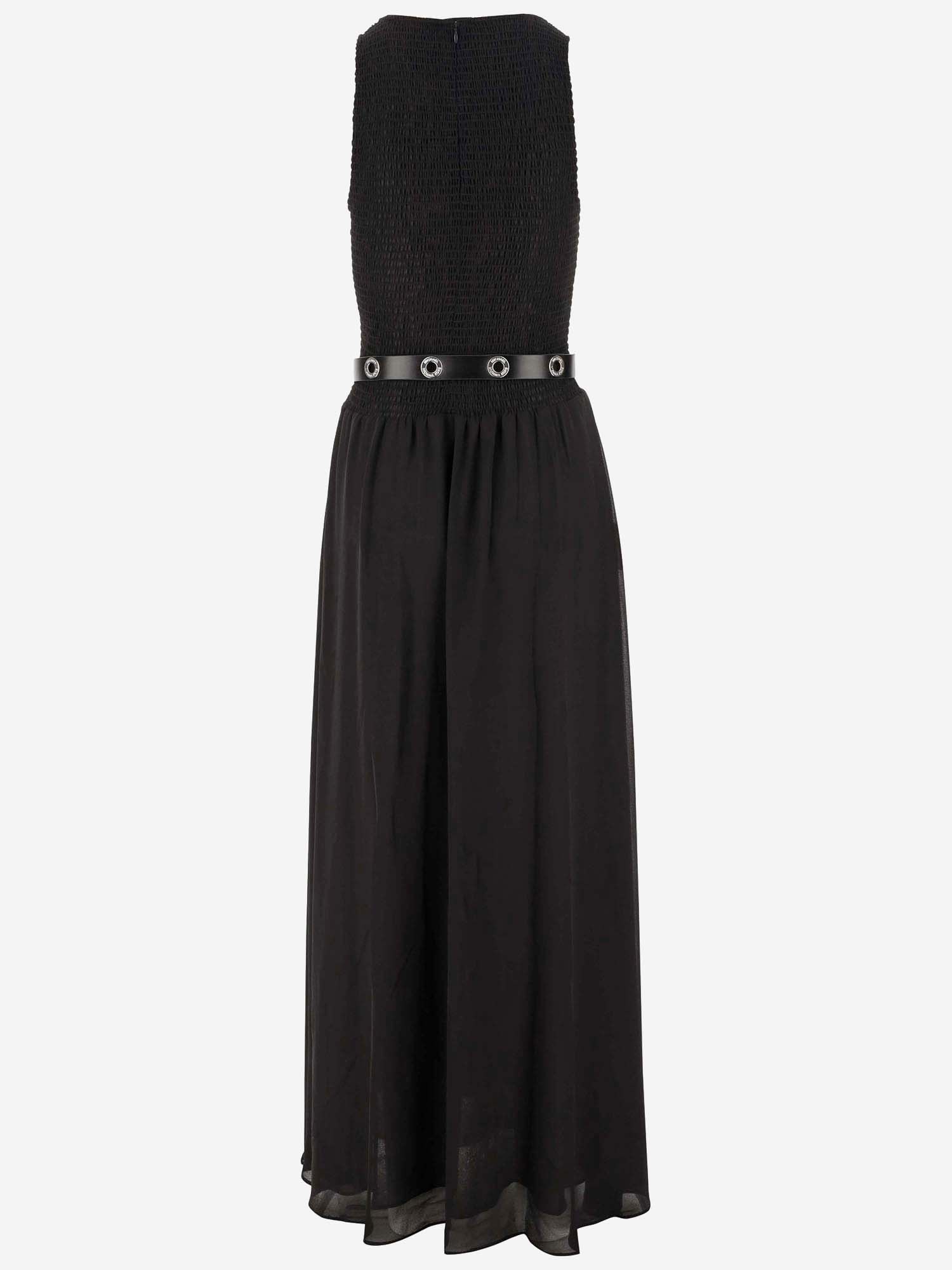 Shop Michael Kors Georgette Dress In Black