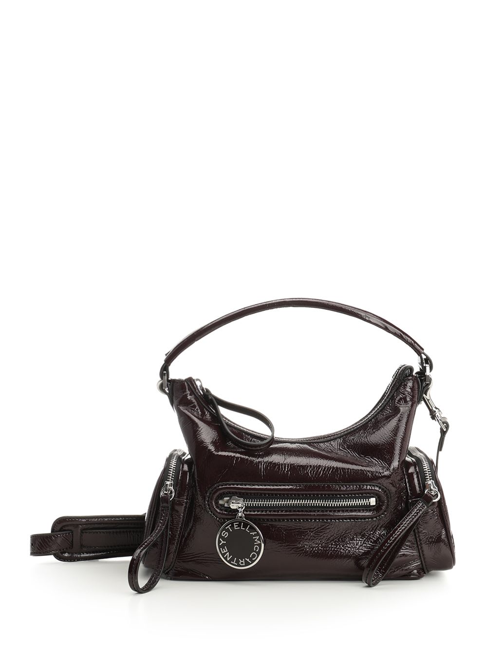 Stella Mccartney Dartmoor Shoulder Bag Adjustable Strap In Burgundy