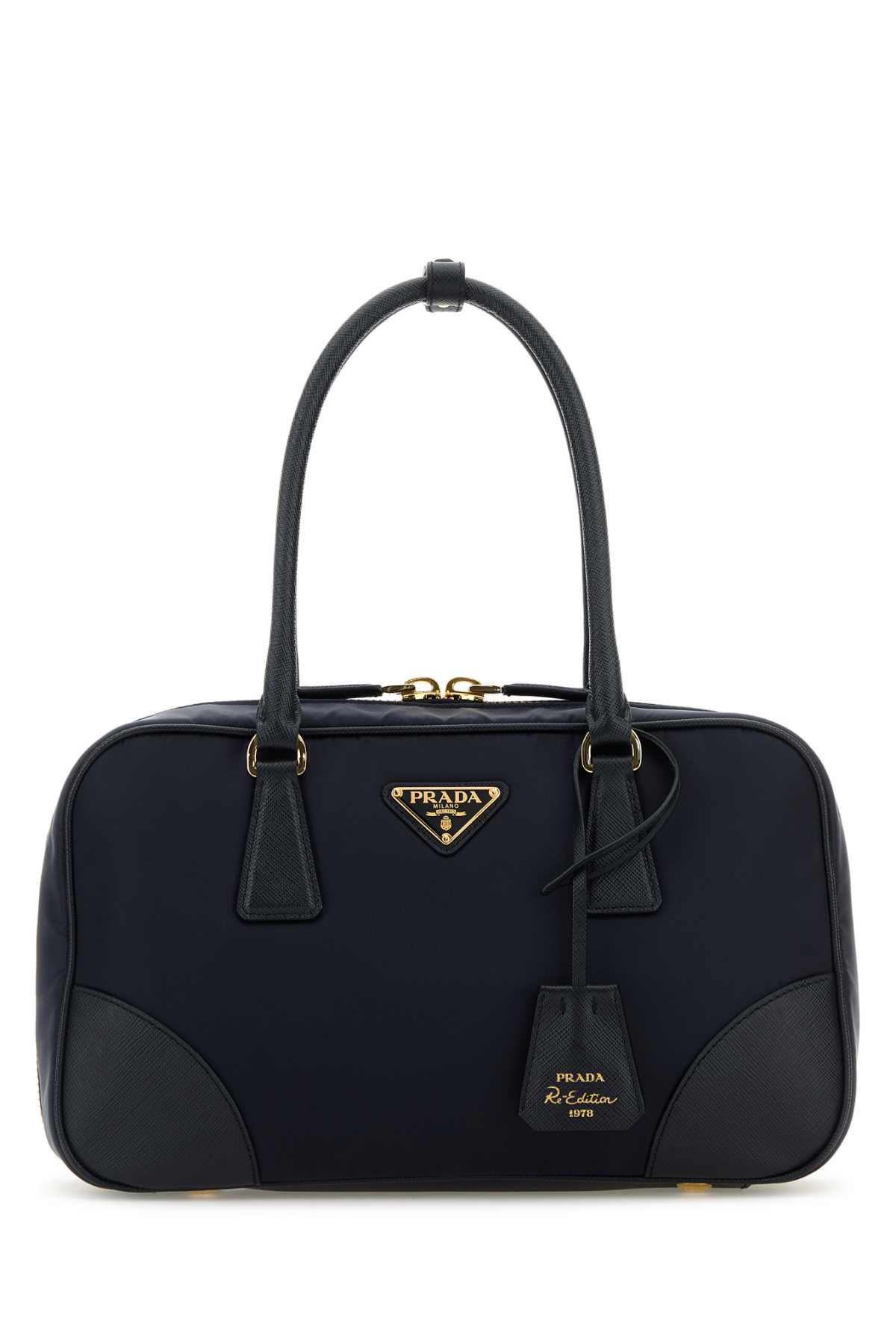 Prada Midnight Blue Canvas Medium Re-edition 1978 Handbag