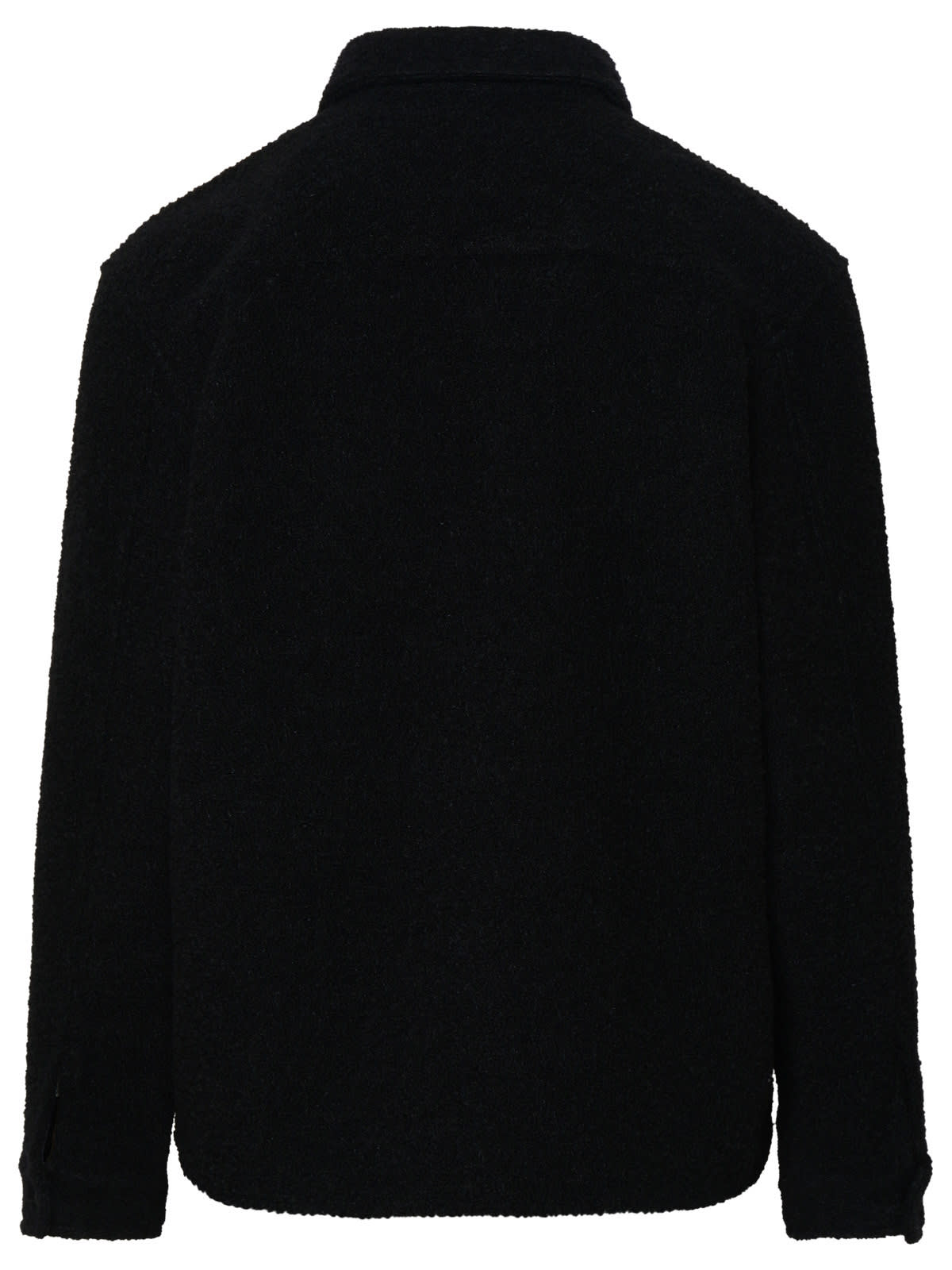 Shop Saint Laurent Black Wool Blend Shirt