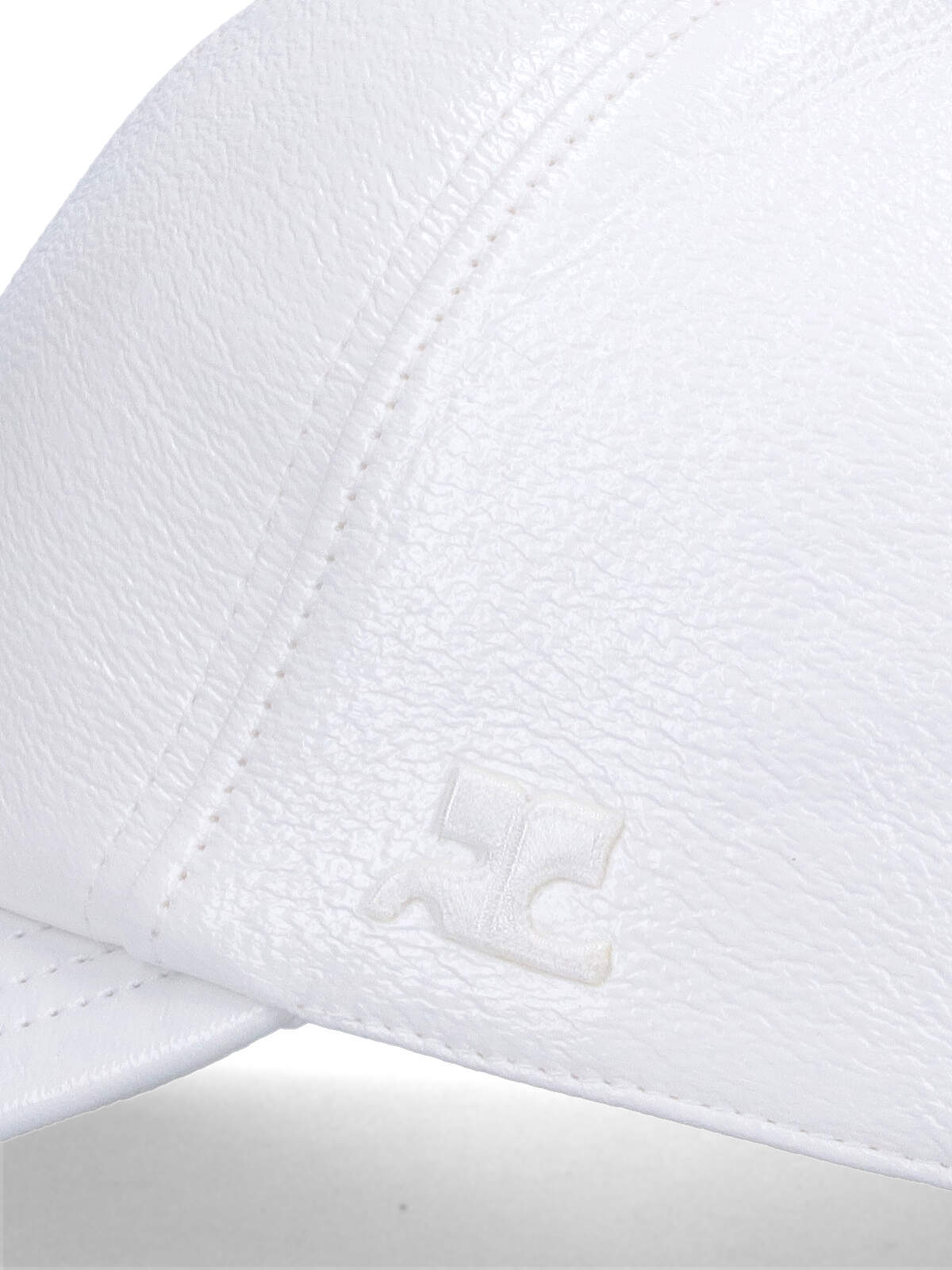 Shop Courrèges Vynil Reedition Baseball Cap In White