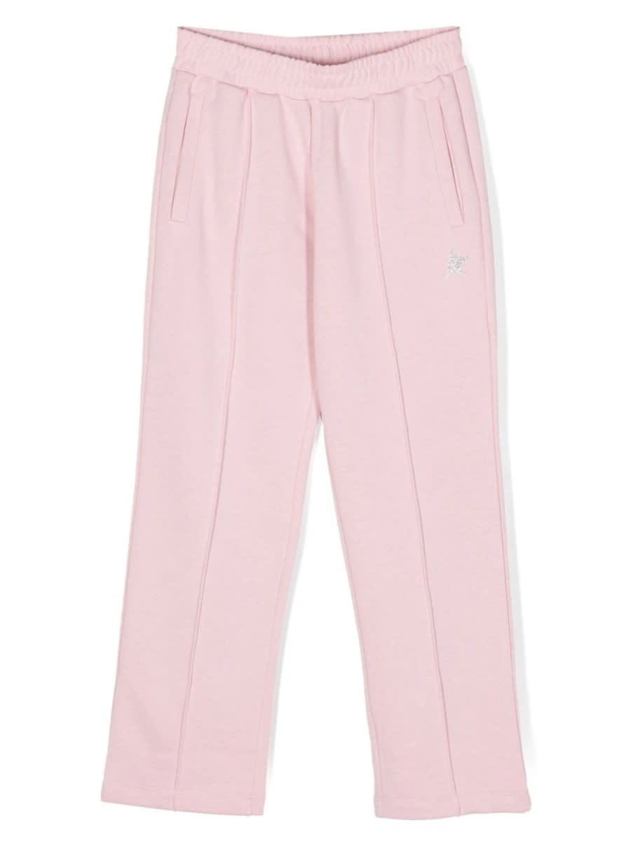 Golden Goose Wide Leg Jogging Pants In Pink