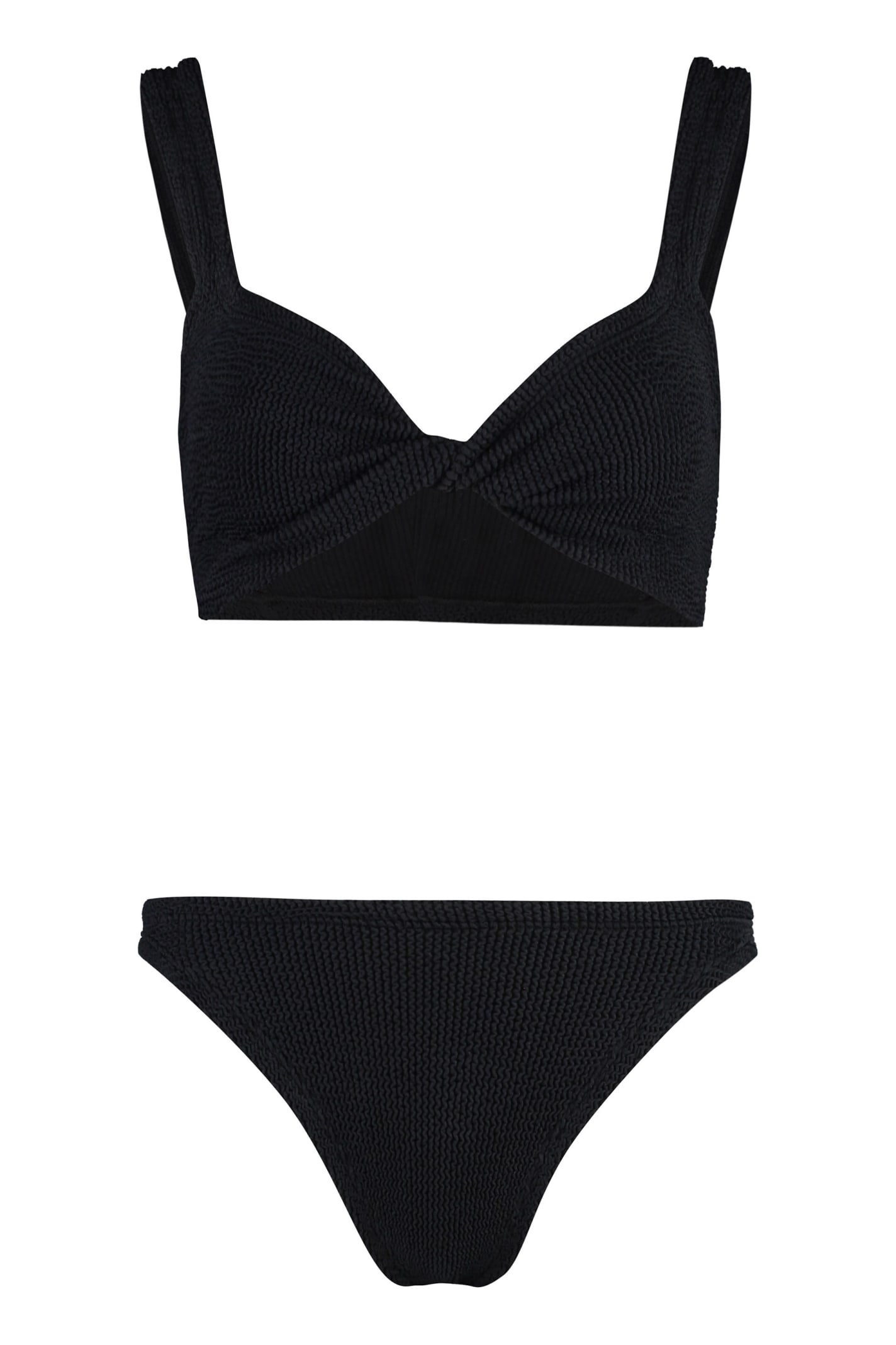 Hunza G Juno Plain Color Bikini In Blue